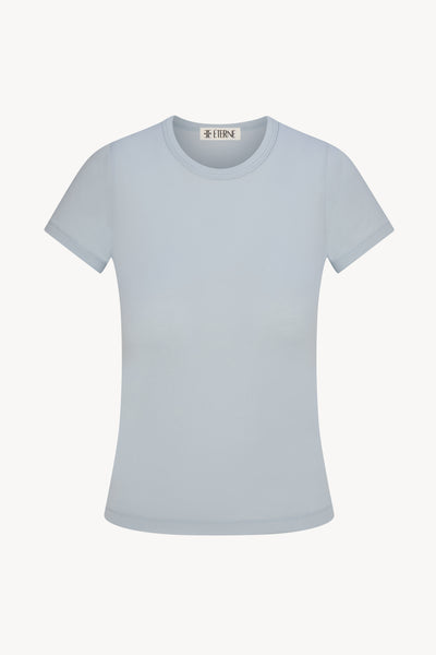 FITTED CREWNECK SHORT SLEEVE T-SHIRT - ÉTERNE