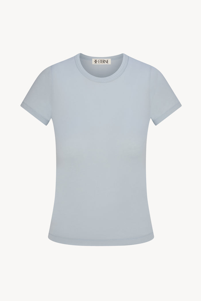 FITTED CREWNECK SHORT SLEEVE T-SHIRT - ÉTERNE