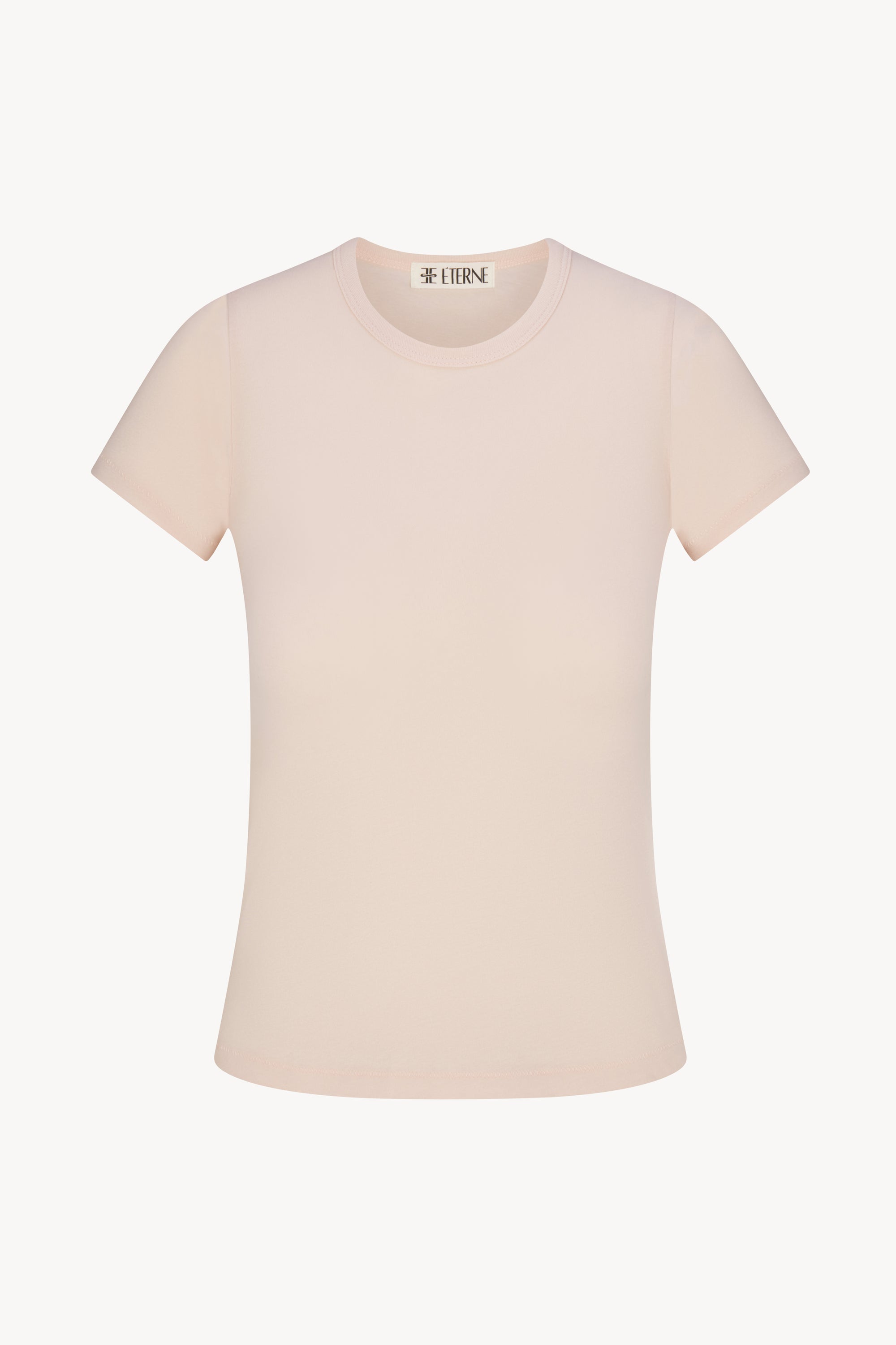 FITTED CREWNECK SHORT SLEEVE T-SHIRT - ÉTERNE