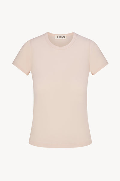 FITTED CREWNECK SHORT SLEEVE T-SHIRT - ÉTERNE
