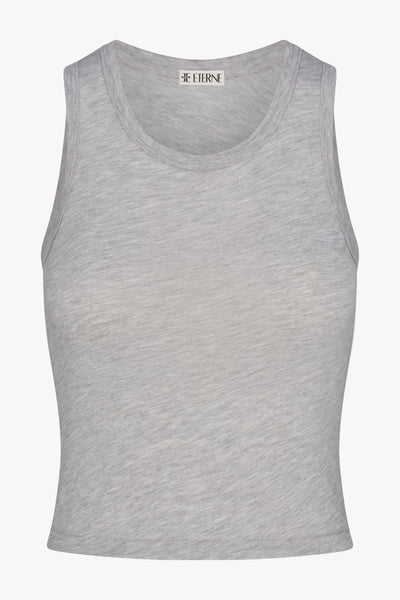 Fitted Tank Heather Grey