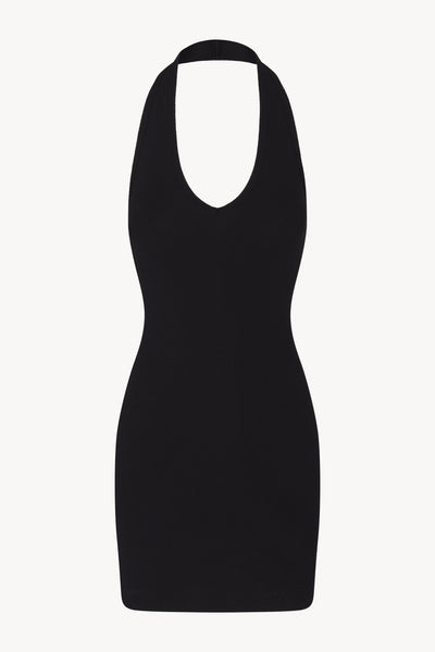 Halter Mini Dress Black – ÉTERNE