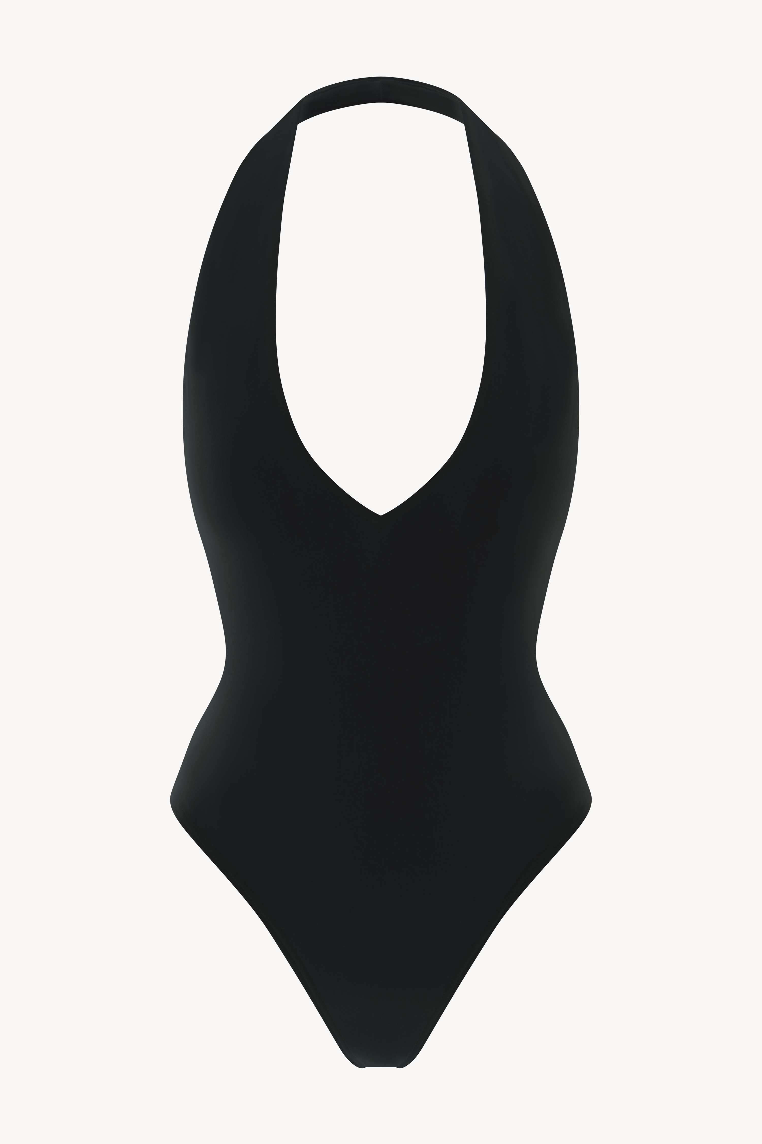 Halter Bodysuit Black