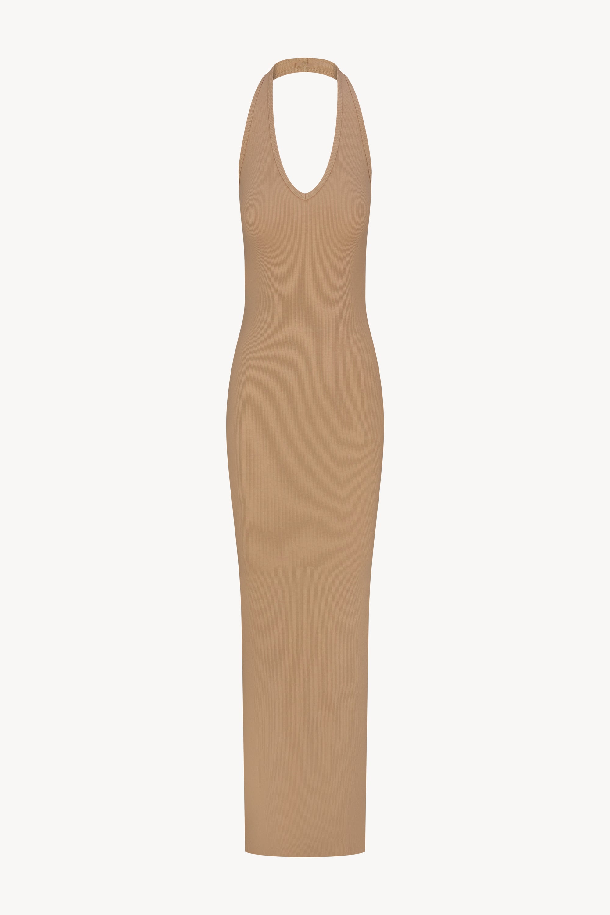 taupe halter dress Halter Maxi Dress | Butter Rib