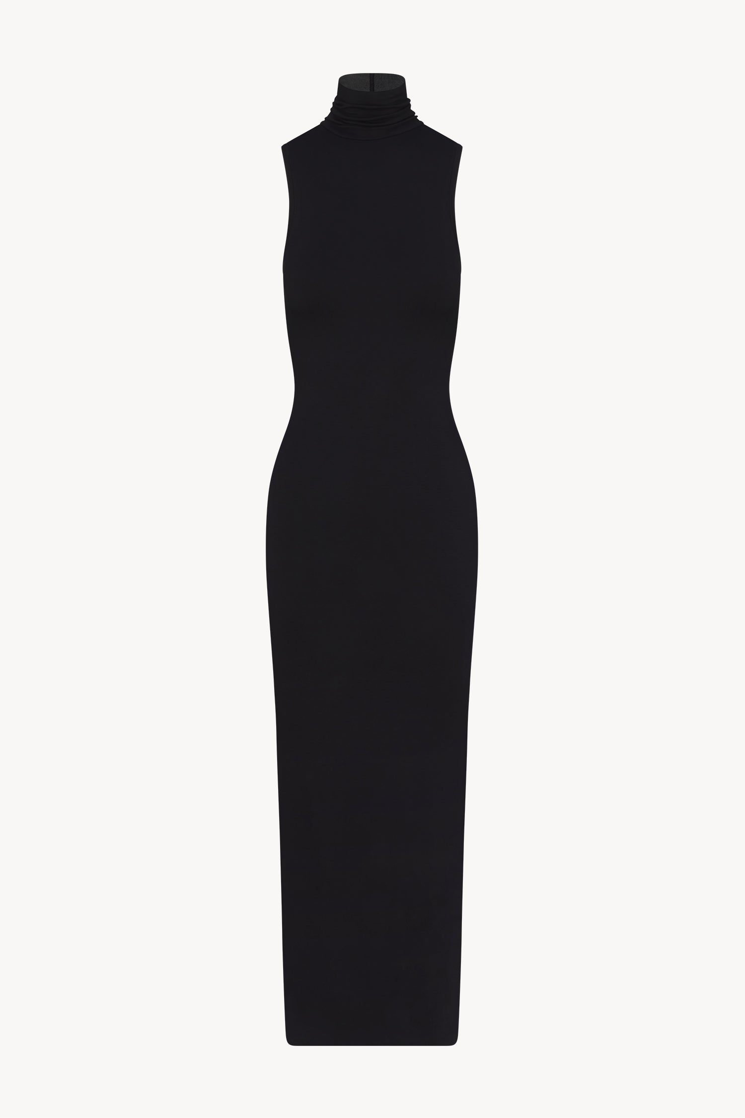 chinese dress ladies ÉTERNE Harlow Stretch-modal Jersey Turtleneck Maxi Dress - Women - Black Dresses
