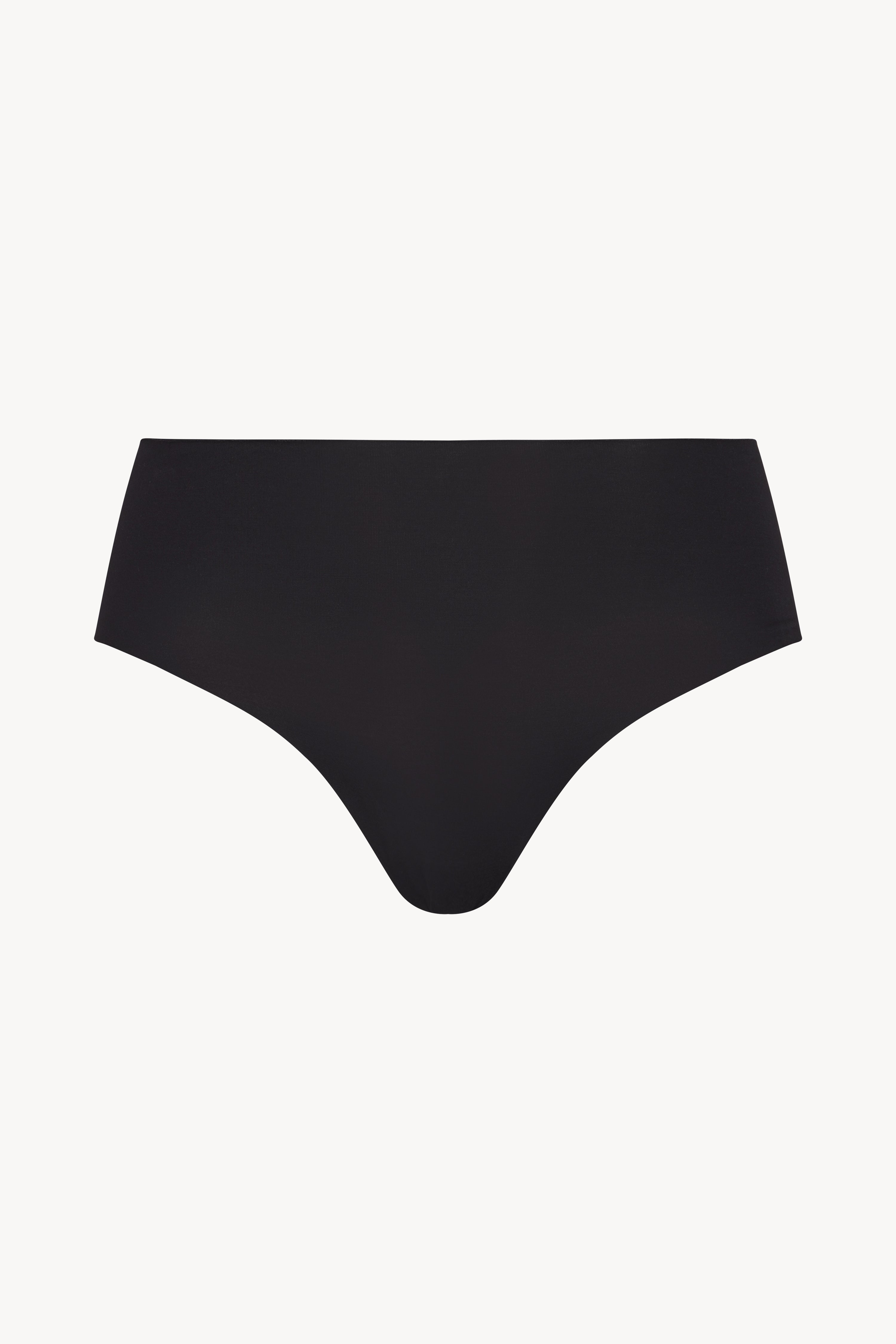 High Rise Thong Black