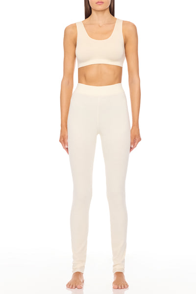 HIGH WAIST LEGGING CREAM