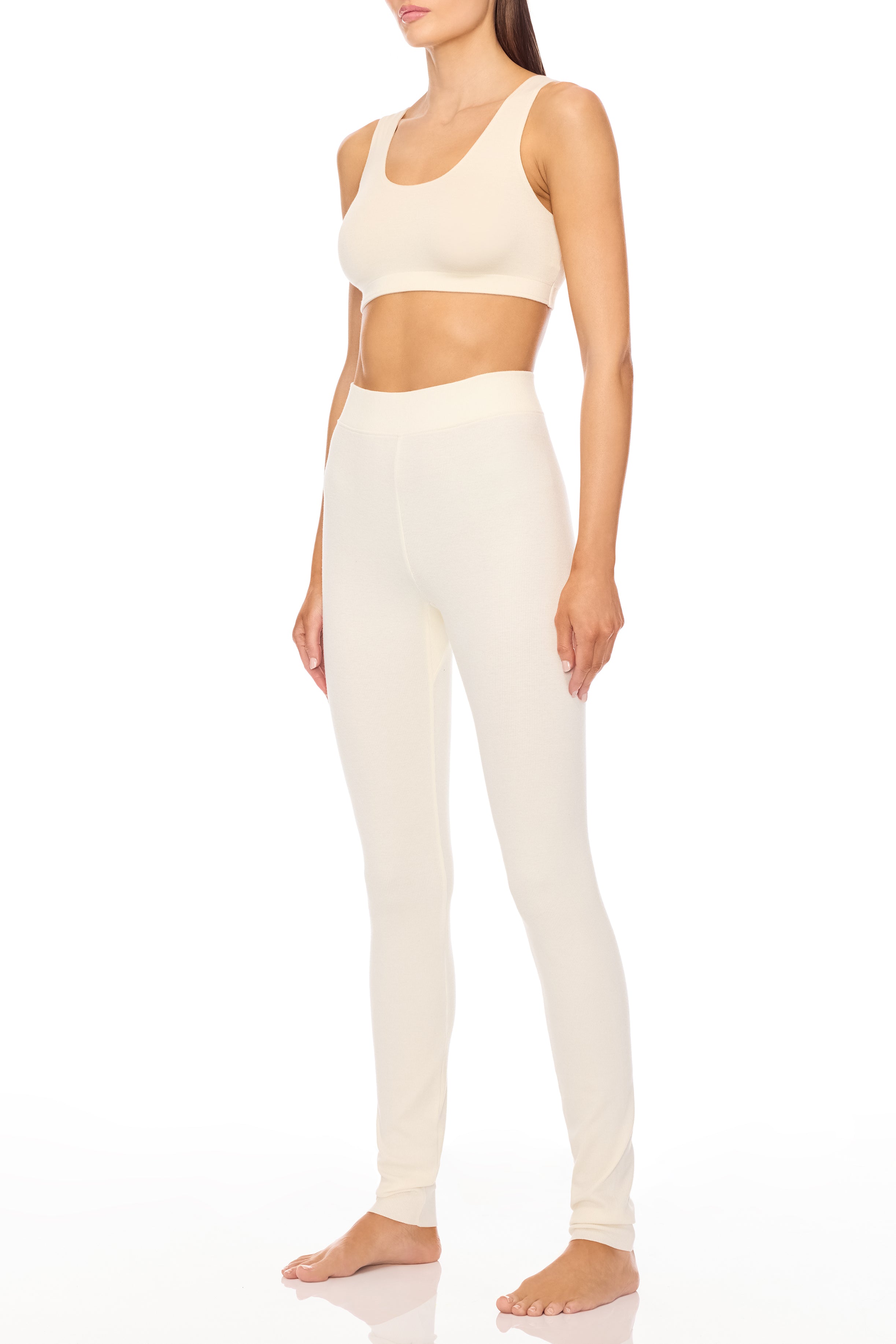 HIGH WAIST LEGGING CREAM