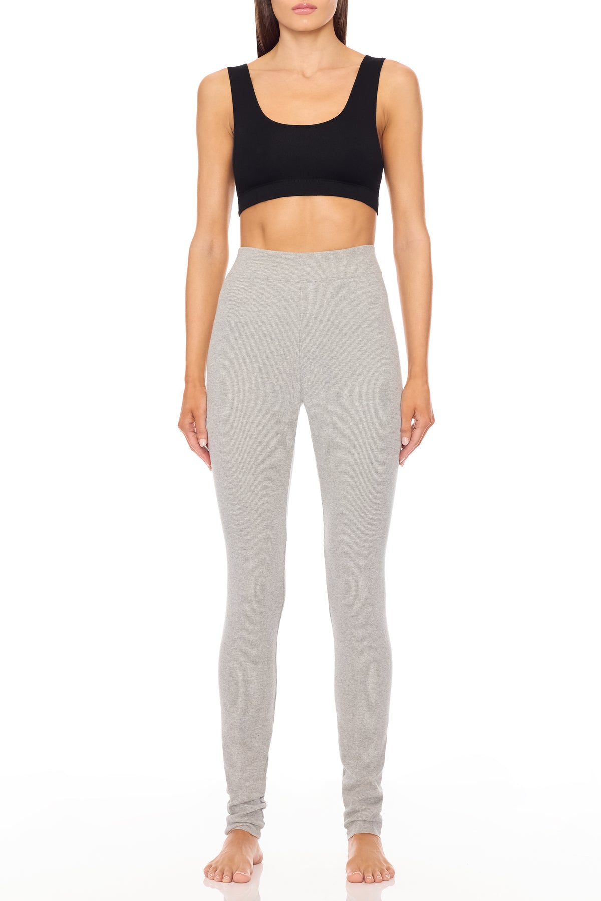 HIGH WAIST LEGGING HEATHER GREY