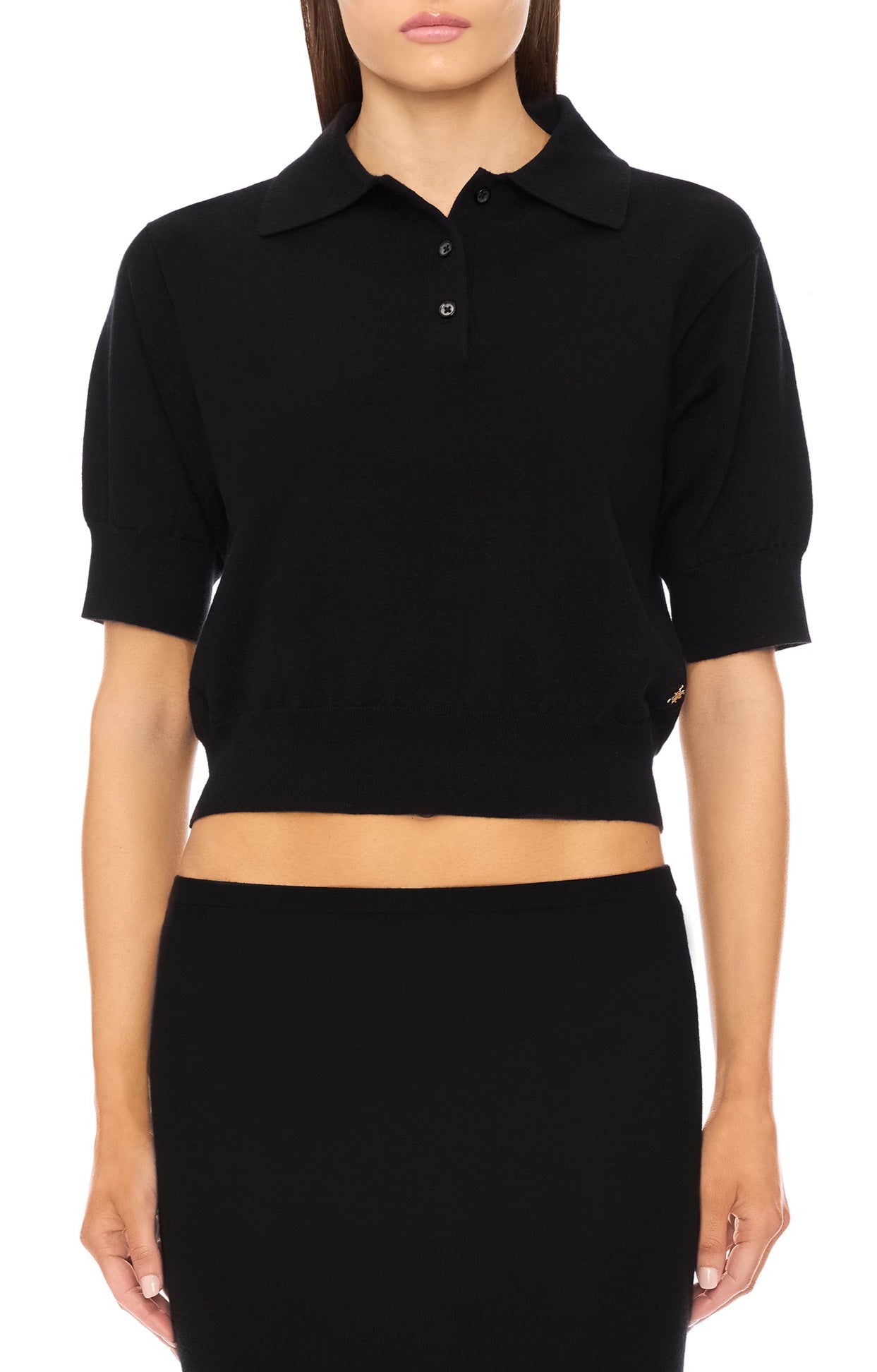 JOURNEY CASHMERE TOP BLACK