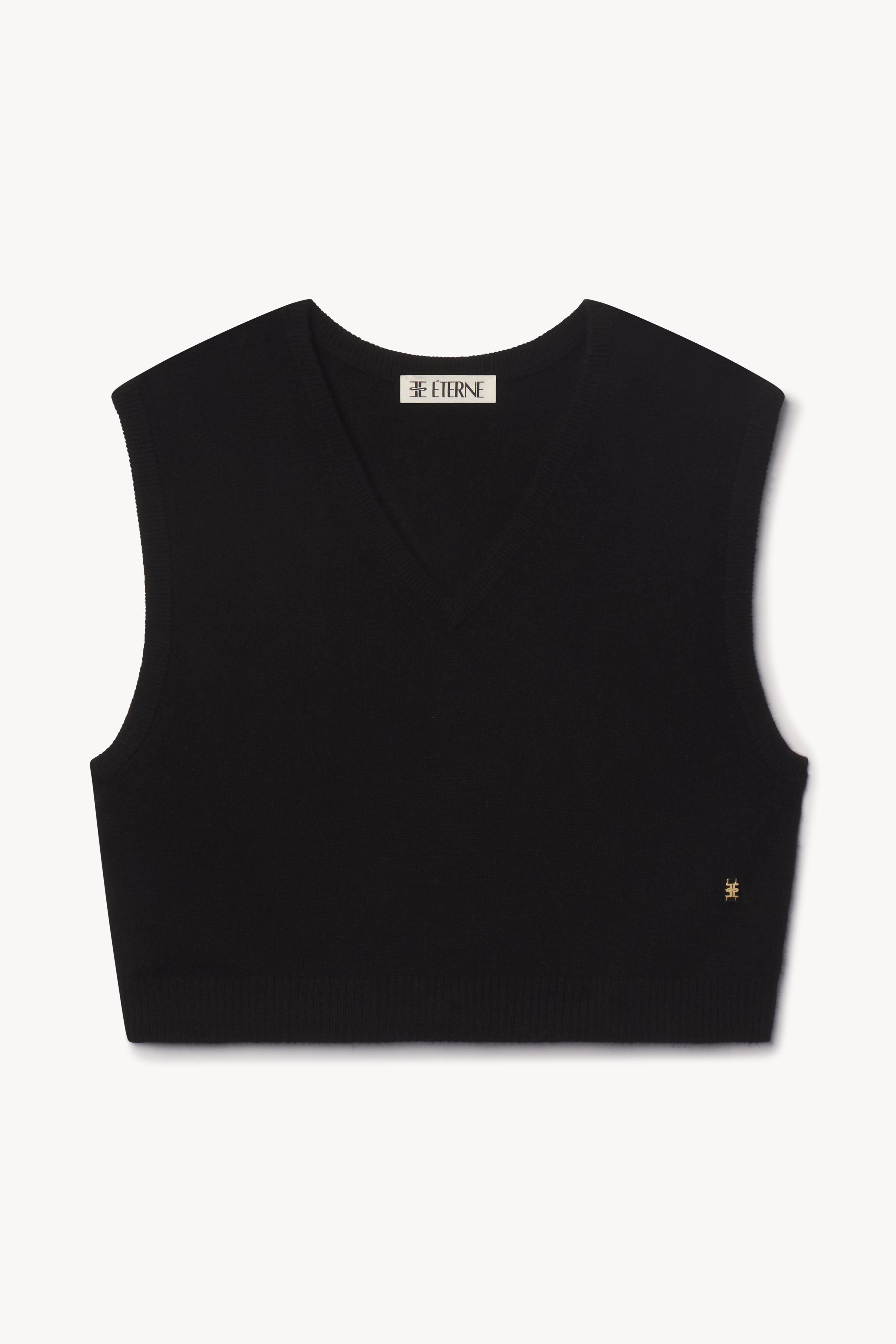 Leon Vest | Midweight Cashmere | Black