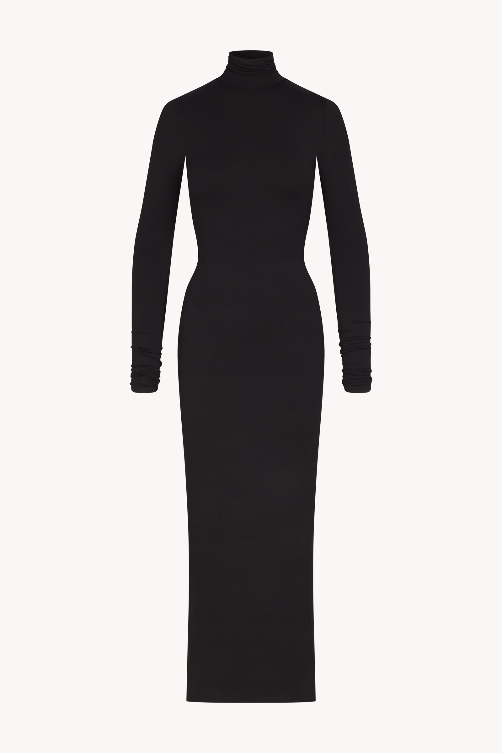 ÉTERNE LONG SLEEVE TURTLENECK MAXI DRESS