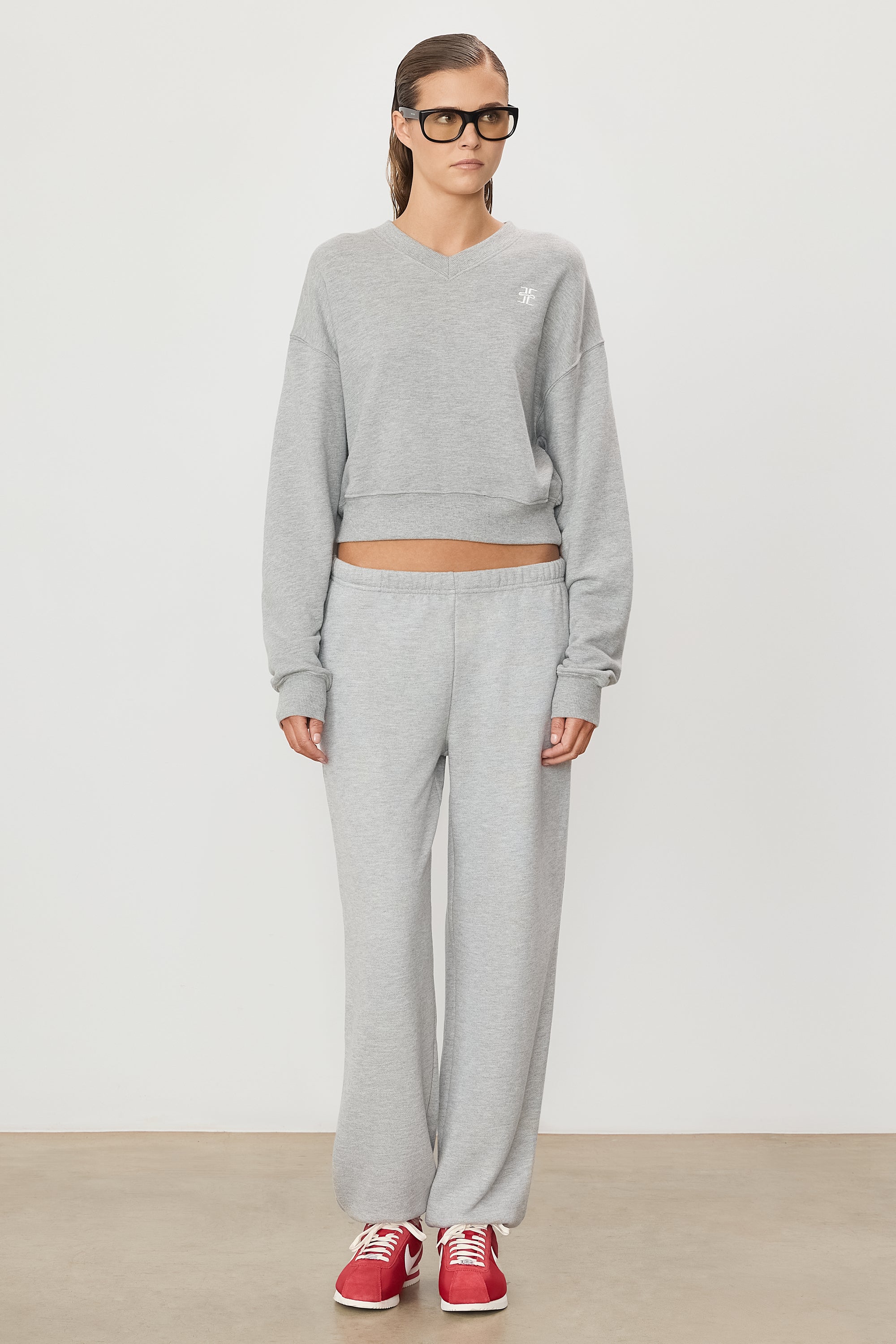Boyfriend Pocket Sweatpant Heather Grey - ÉTERNE