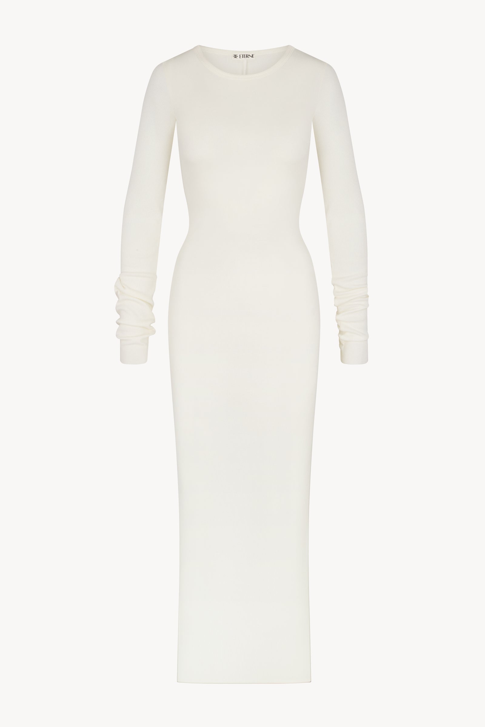 LONG SLEEVE CREWNECK MAXI DRESS - ÉTERNE