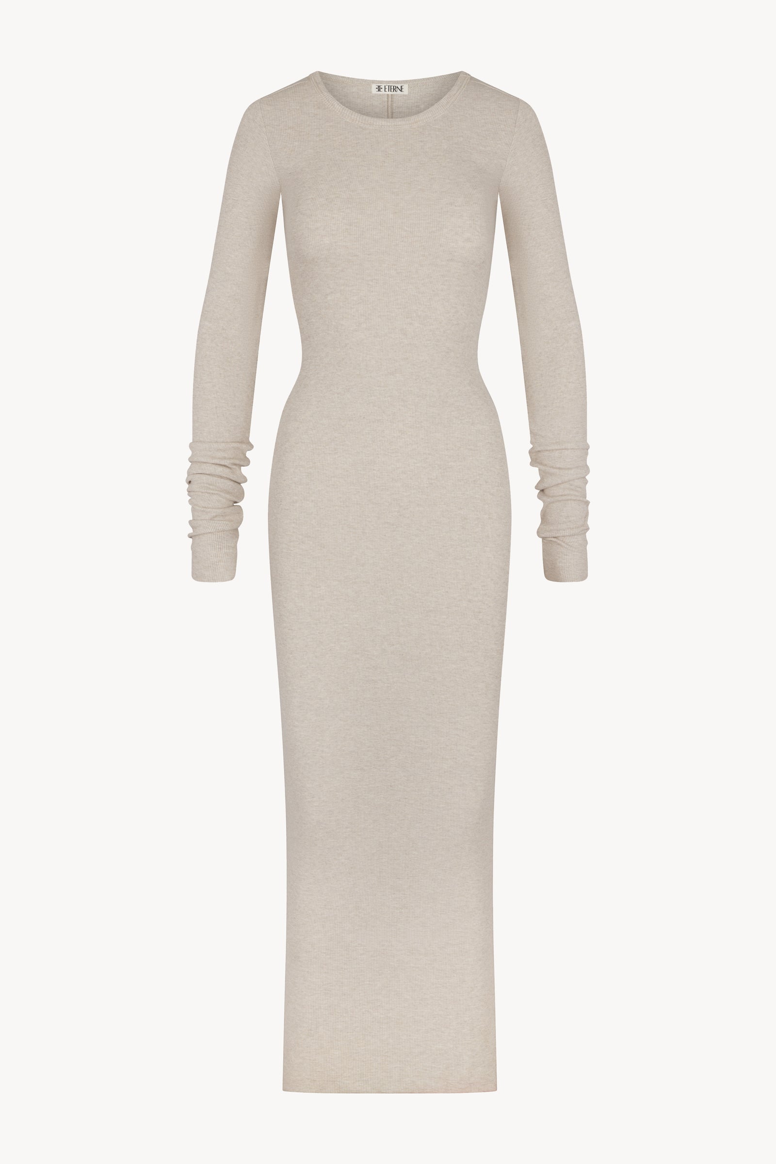 LONG SLEEVE CREWNECK MAXI DRESS - ÉTERNE