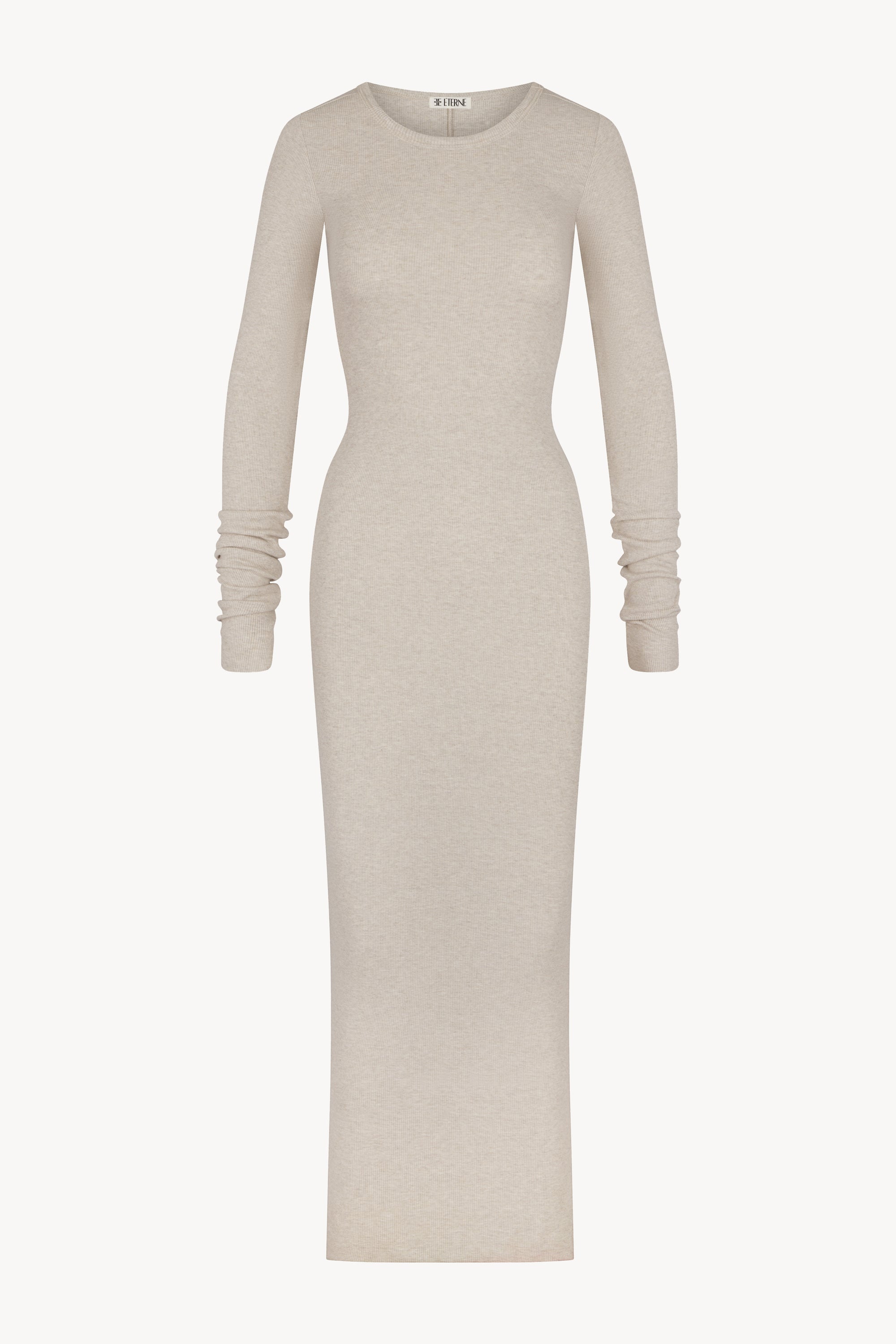 LONG SLEEVE CREWNECK MAXI DRESS - ÉTERNE