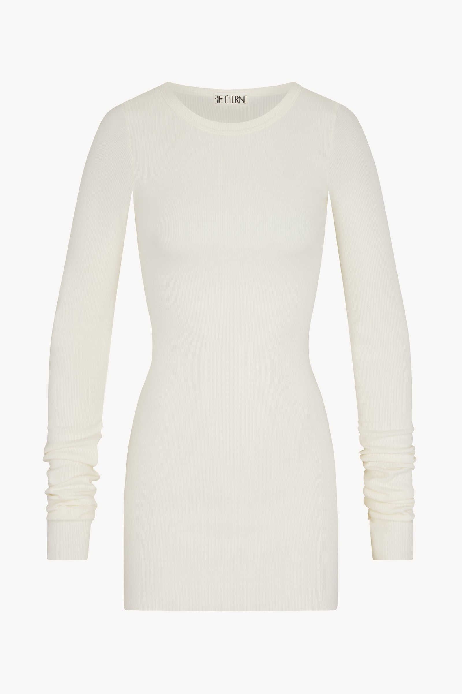 LONG SLEEVE CREWNECK MINI DRESS - ÉTERNE