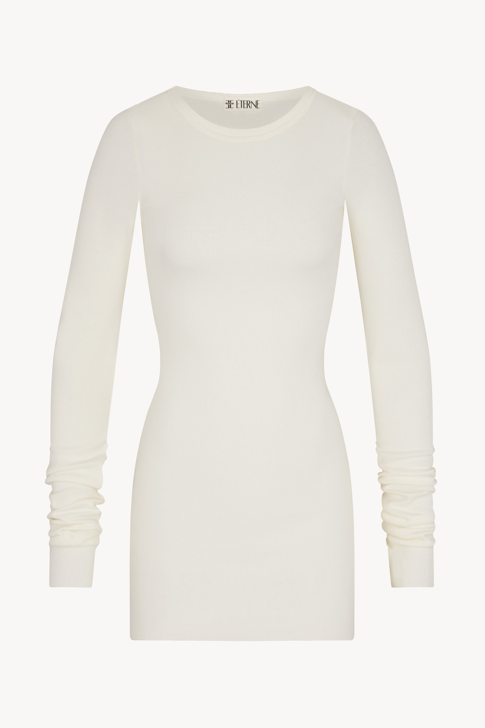 LONG SLEEVE CREWNECK MINI DRESS - ÉTERNE