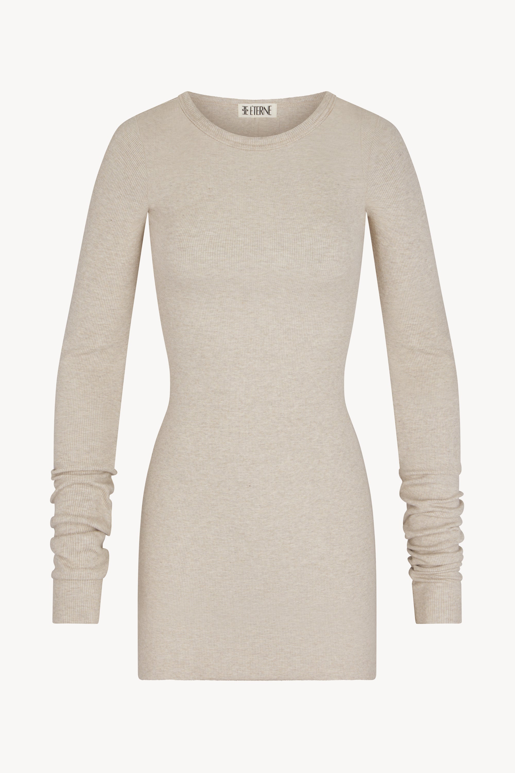 LONG SLEEVE CREWNECK MINI DRESS - ÉTERNE
