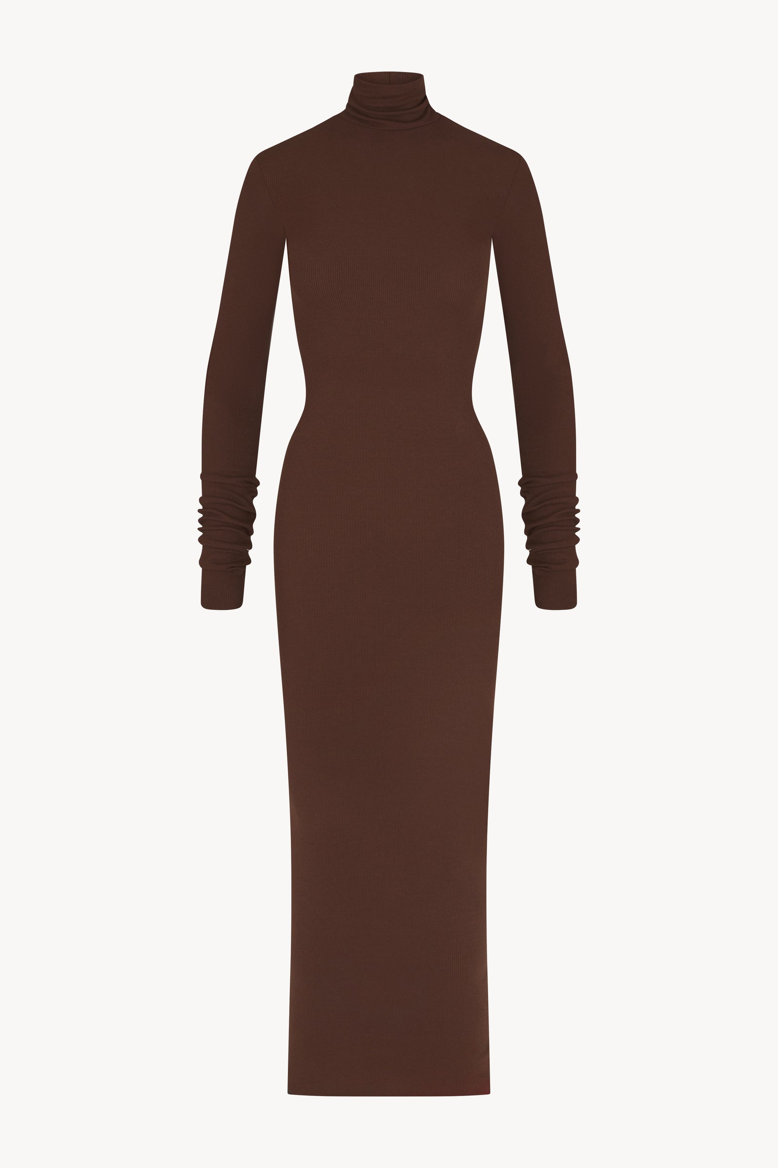 LONG SLEEVE TURTLENECK MAXI DRESS - ÉTERNE