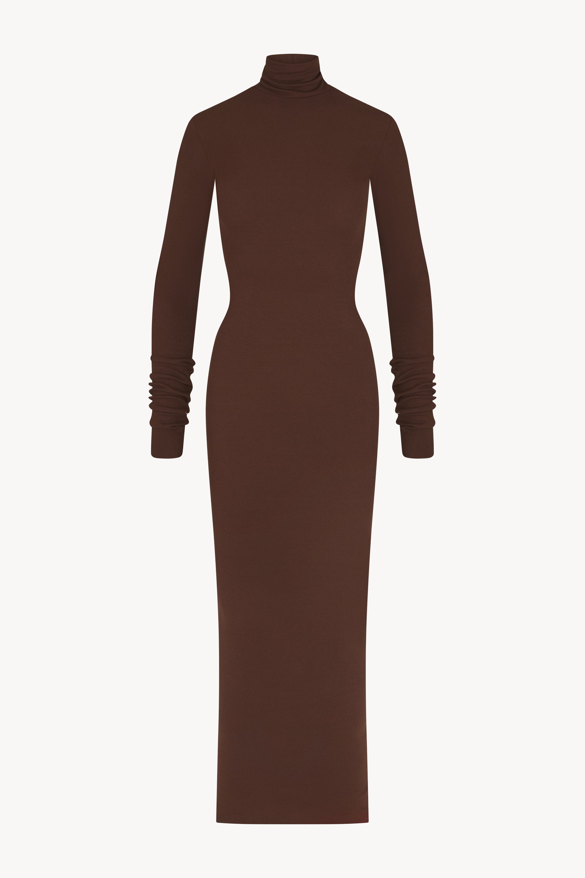 LONG SLEEVE TURTLENECK MAXI DRESS - ÉTERNE