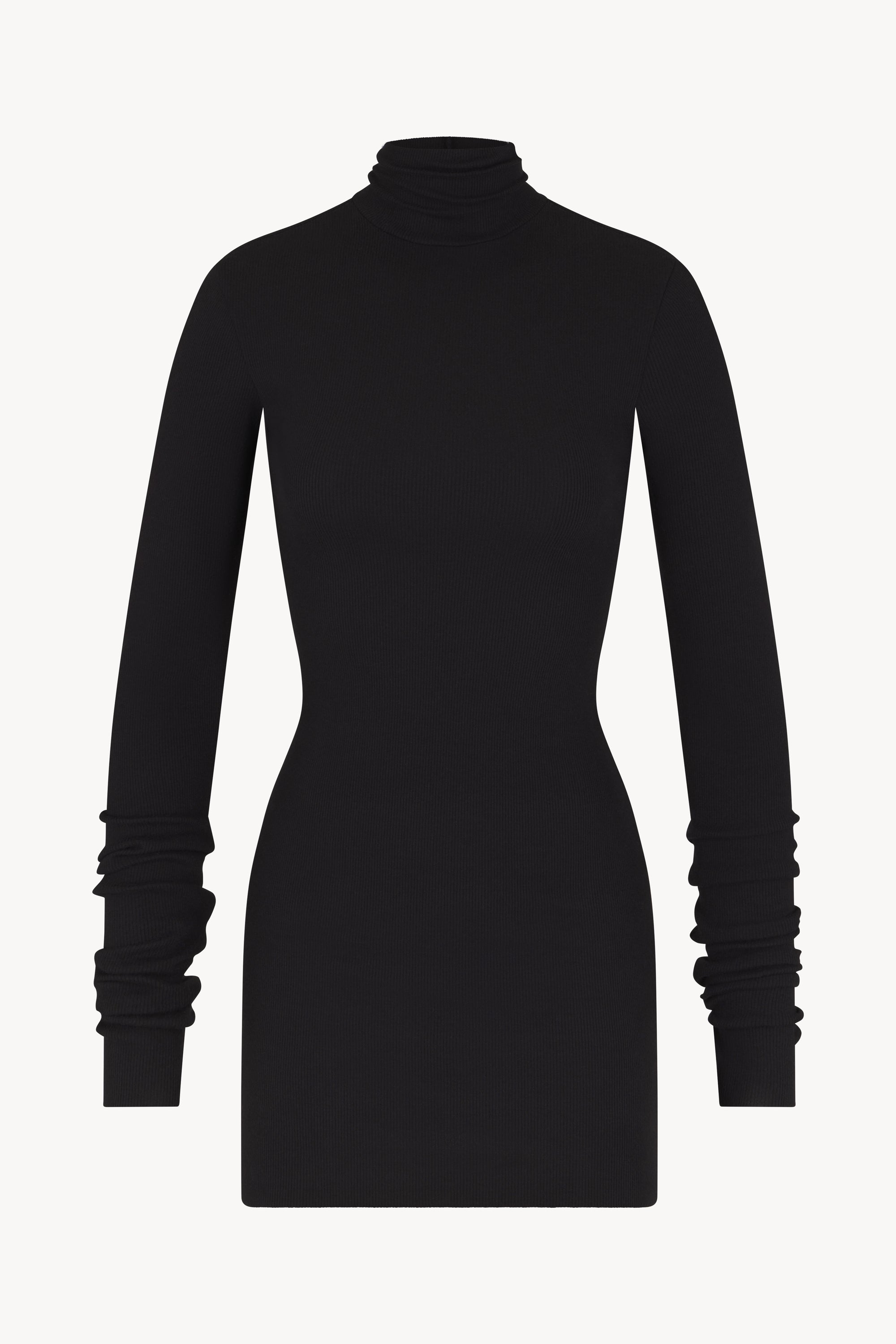 LONG SLEEVE TURTLENECK MINI DRESS - ÉTERNE