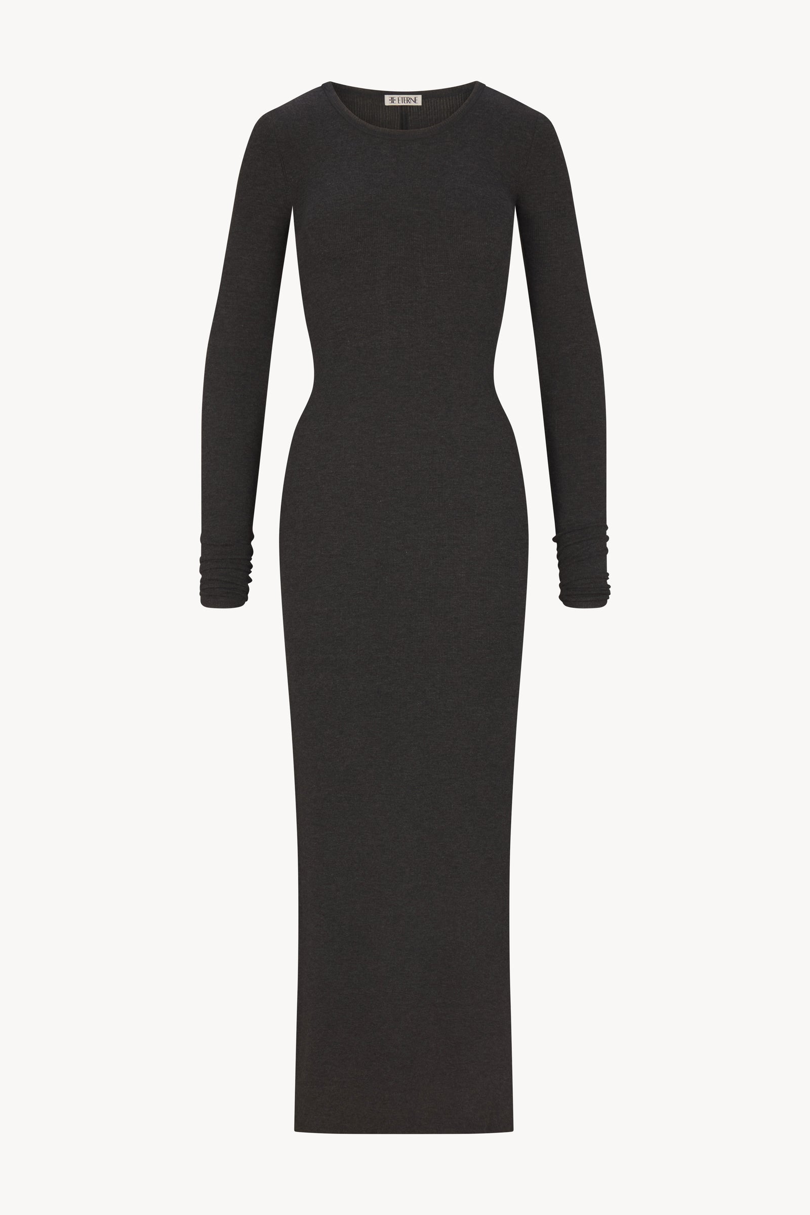 LONG SLEEVE CREWNECK MAXI DRESS - ÉTERNE