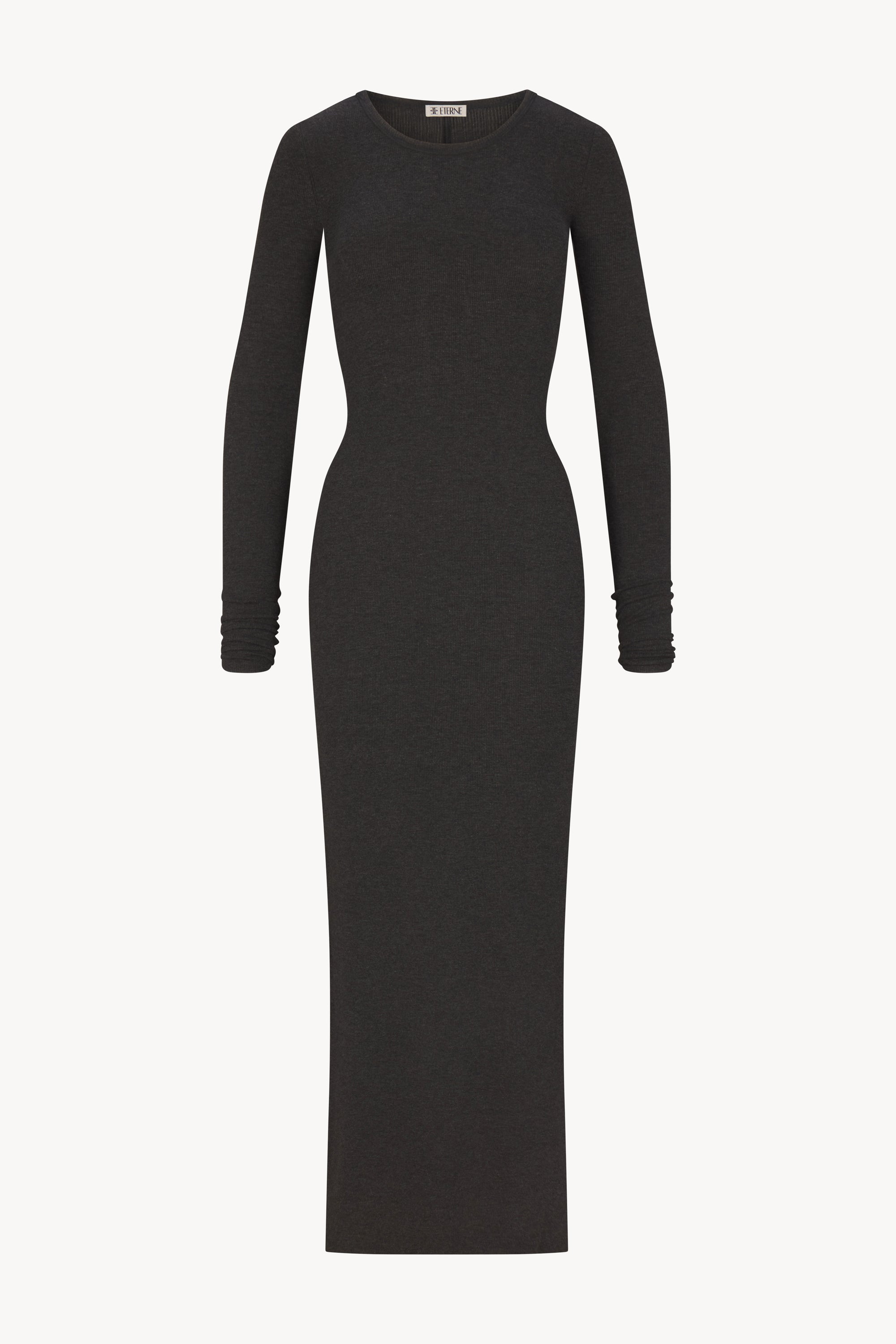 LONG SLEEVE CREWNECK MAXI DRESS - ÉTERNE
