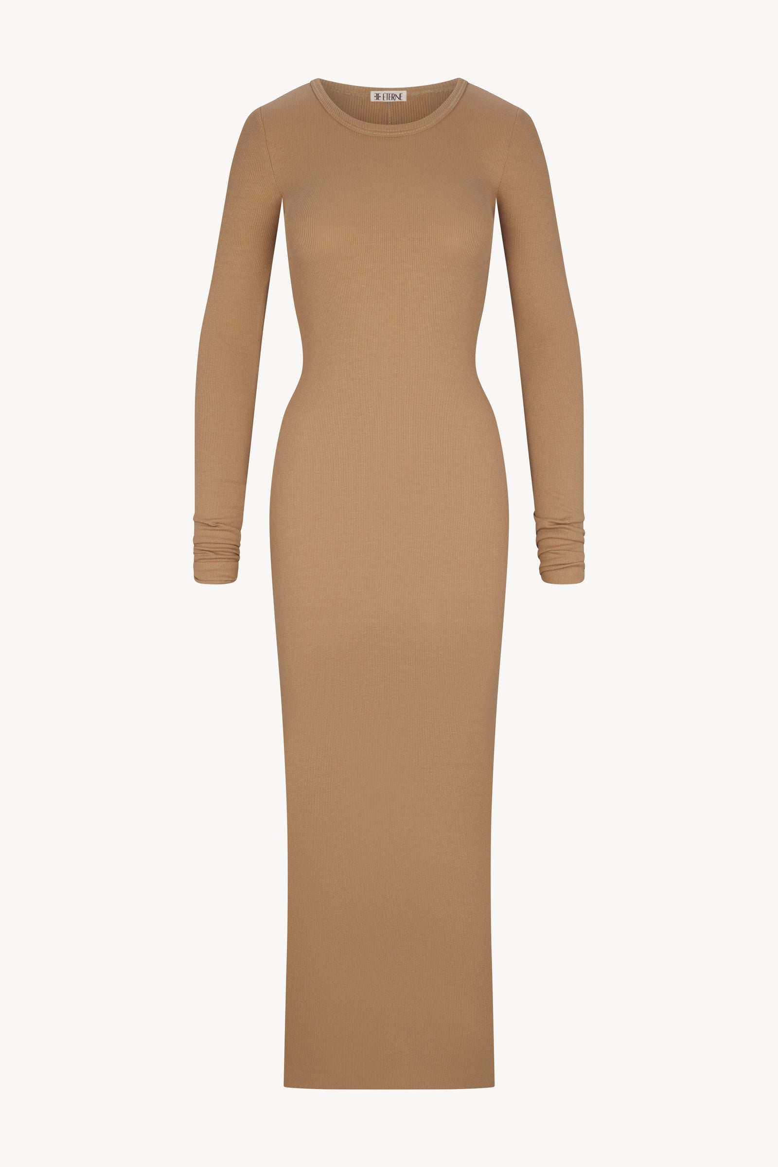 LONG SLEEVE CREWNECK MAXI DRESS - ÉTERNE