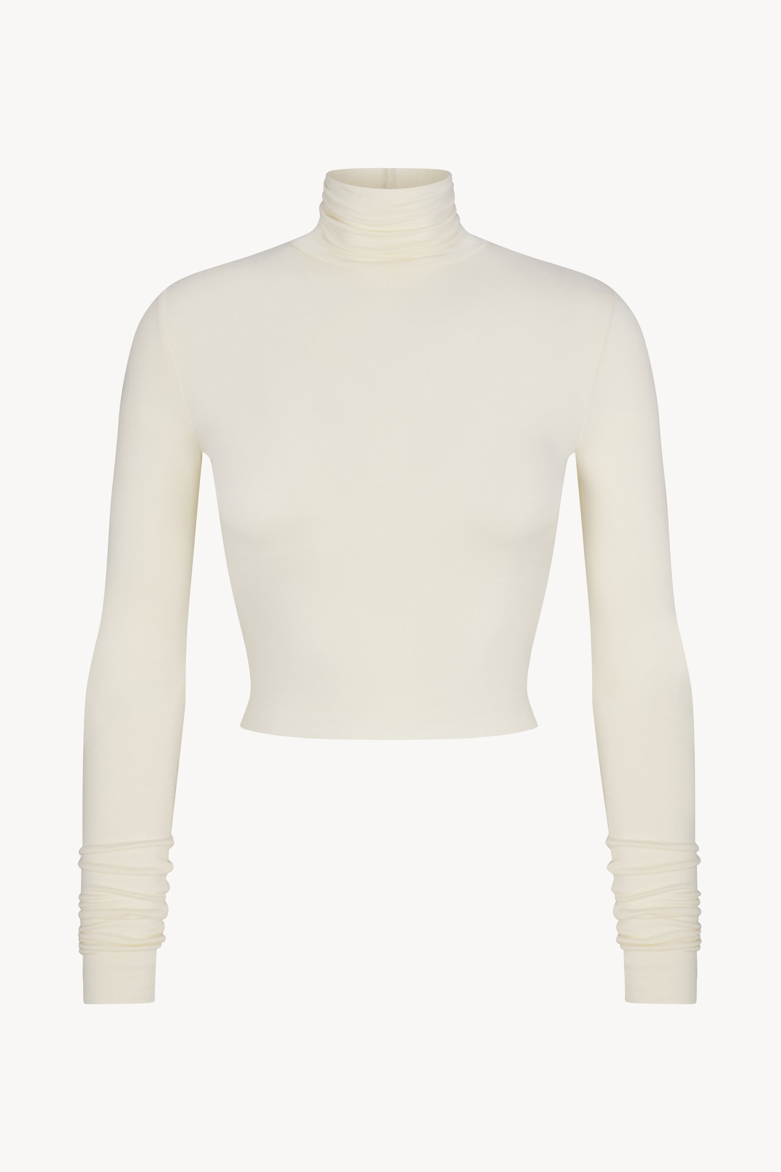CROPPED FITTED TURTLENECK TOP - ÉTERNE