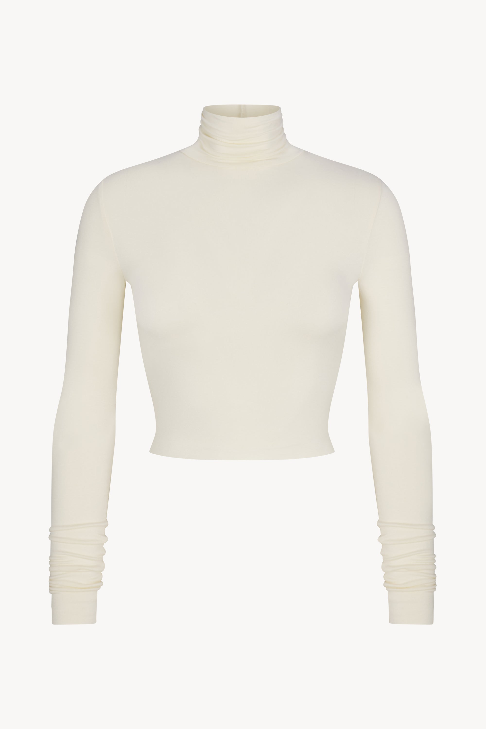 CROPPED FITTED TURTLENECK TOP - ÉTERNE