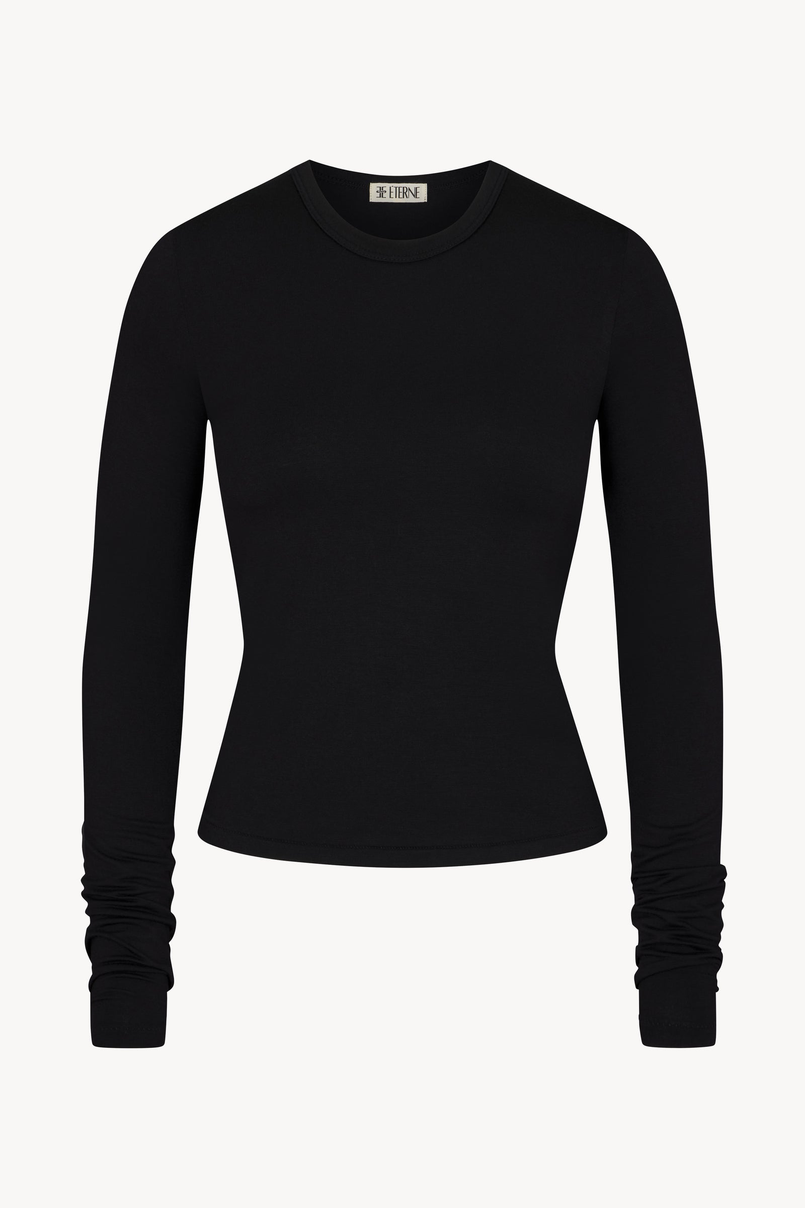 FITTED CREWNECK LONG SLEEVE T-SHIRT - ÉTERNE