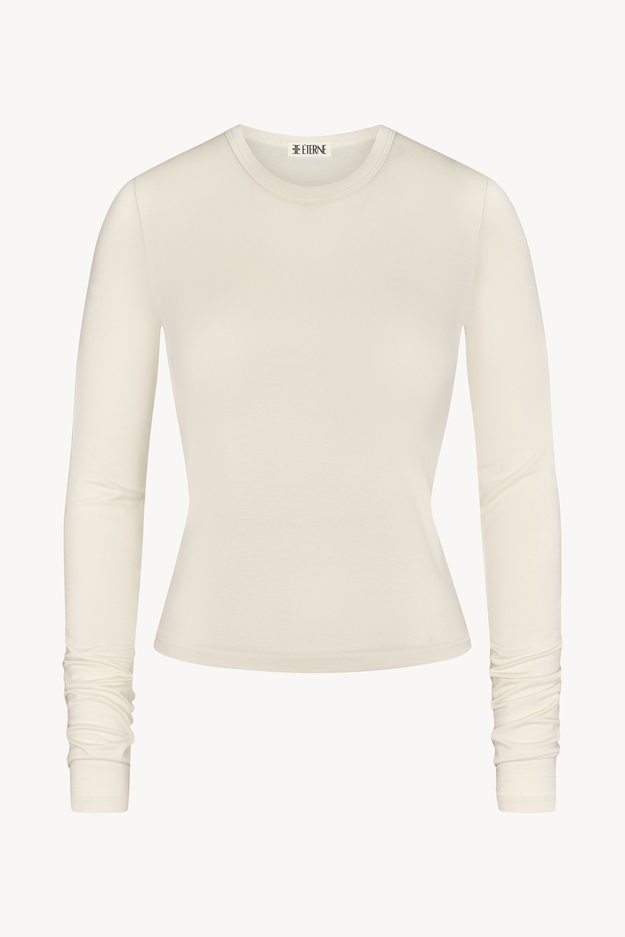 FITTED CREWNECK LONG SLEEVE T-SHIRT - ÉTERNE