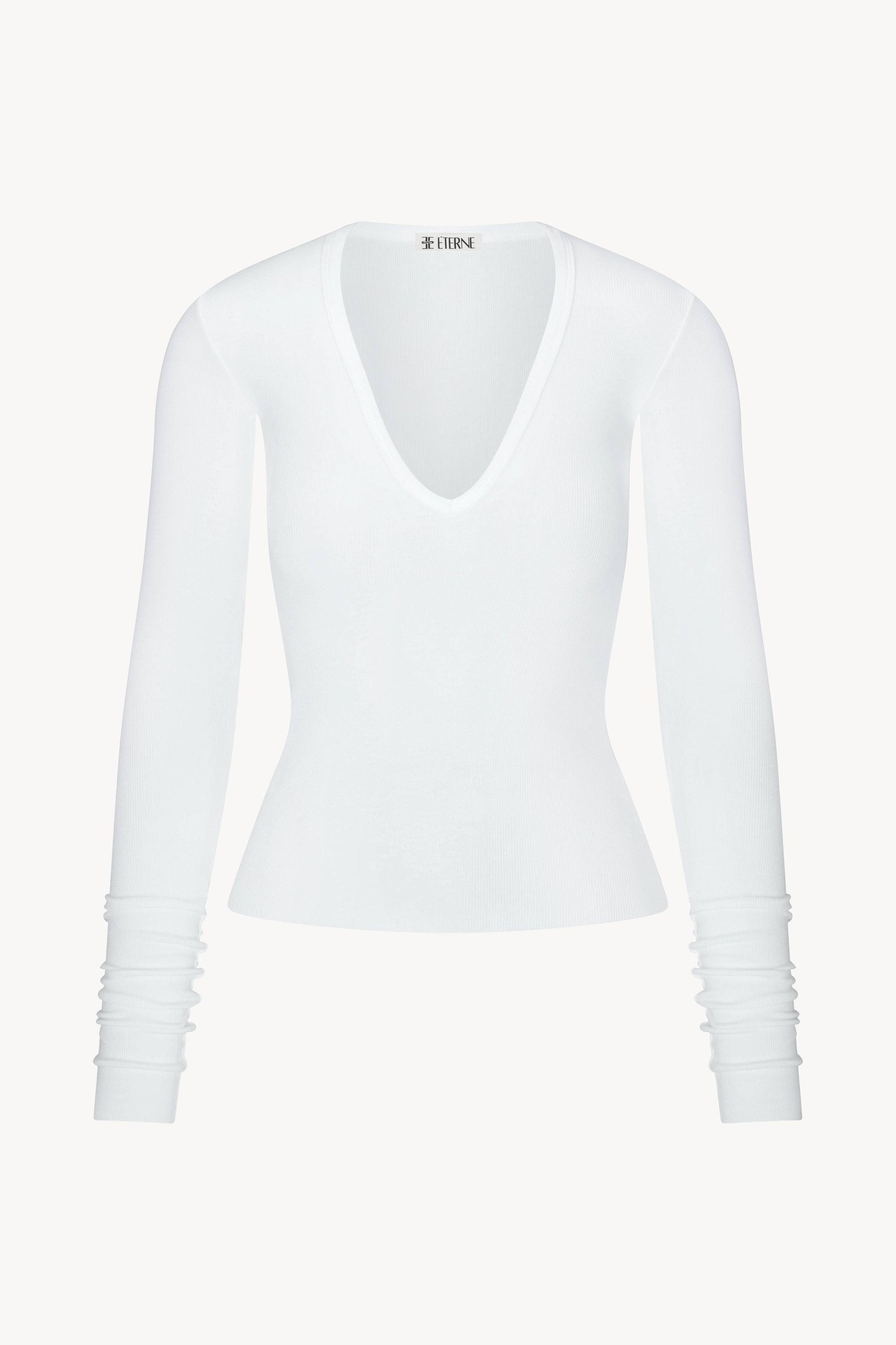 LONG SLEEVE V-NECK TOP