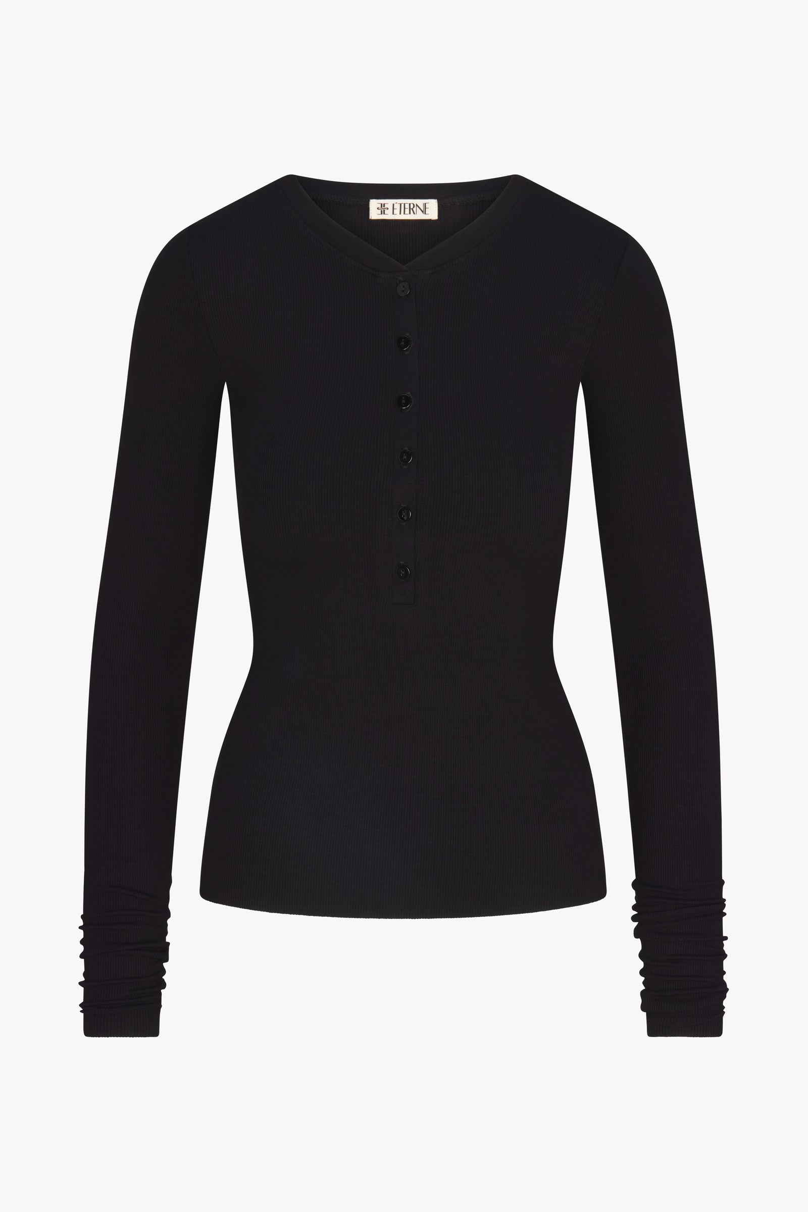LONG SLEEVE HENLEY - ÉTERNE