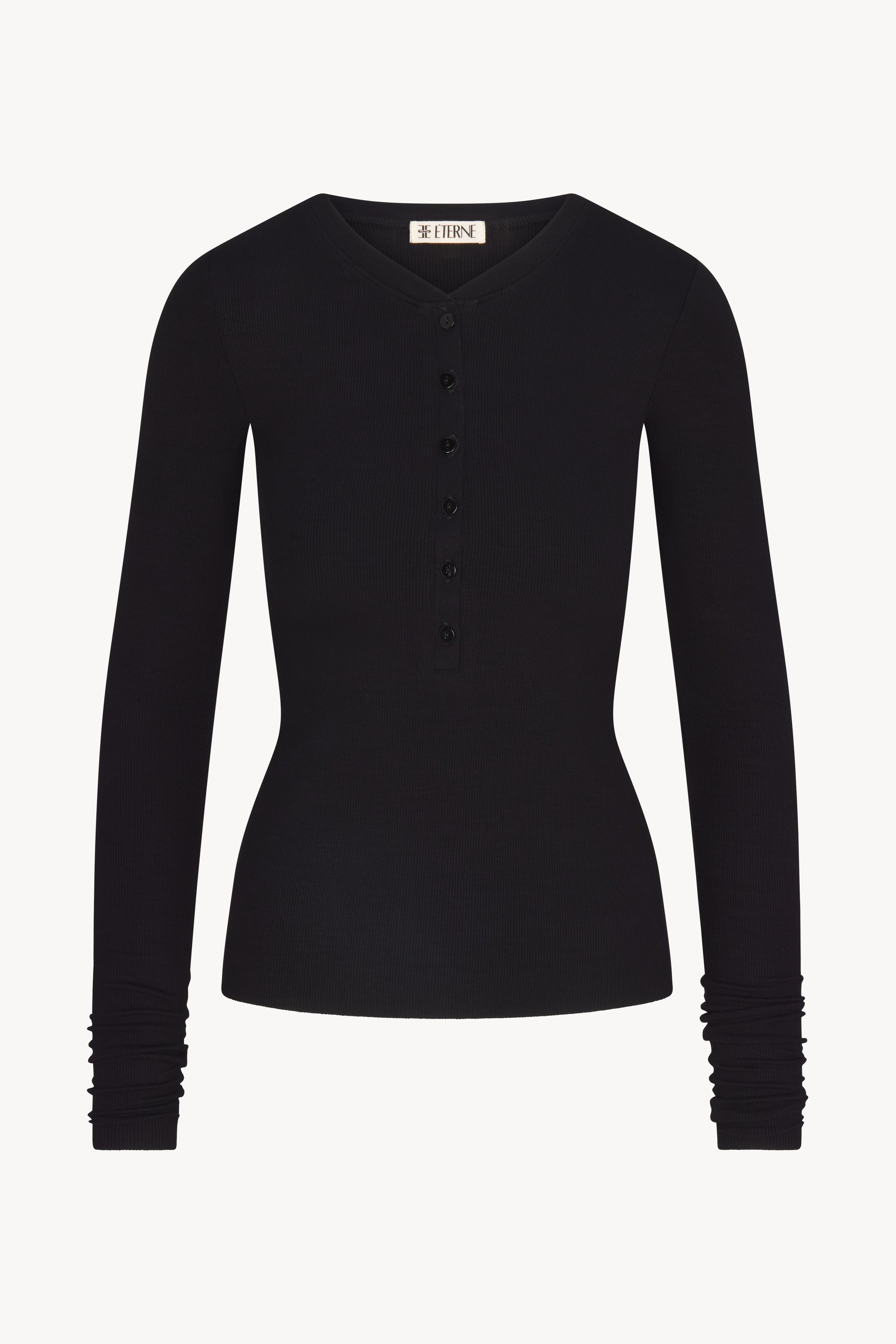 LONG SLEEVE HENLEY - ÉTERNE