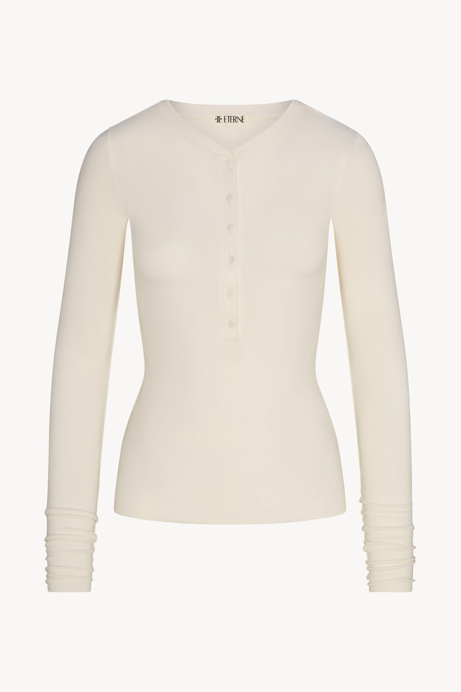 LONG SLEEVE HENLEY - ÉTERNE