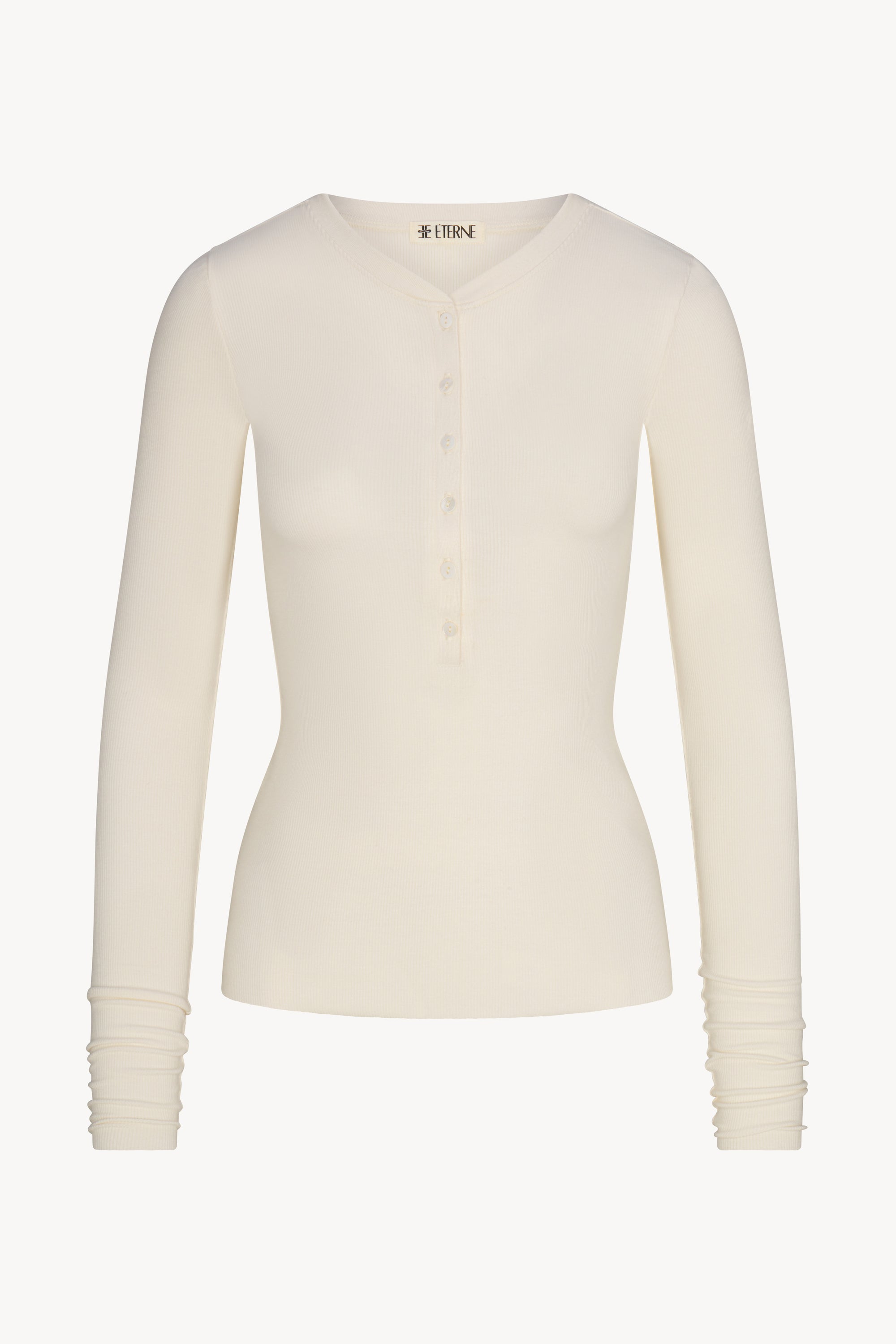 LONG SLEEVE HENLEY - ÉTERNE