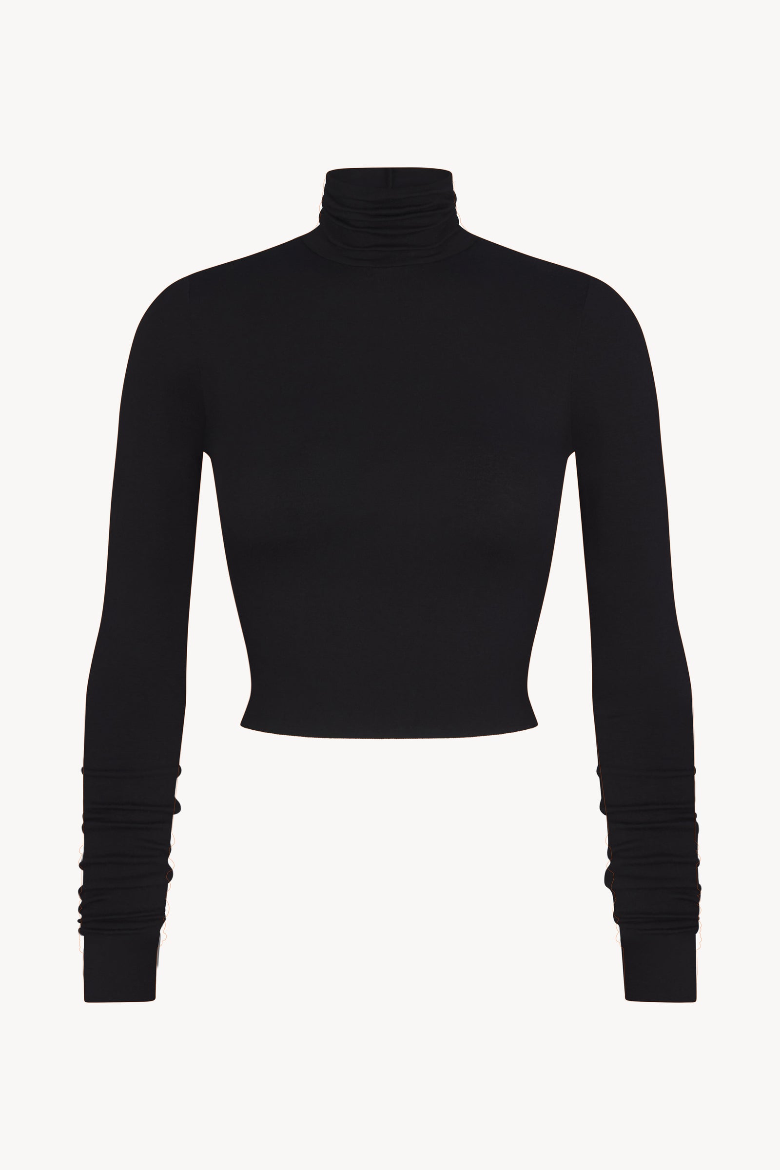 CROPPED FITTED TURTLENECK TOP - ÉTERNE