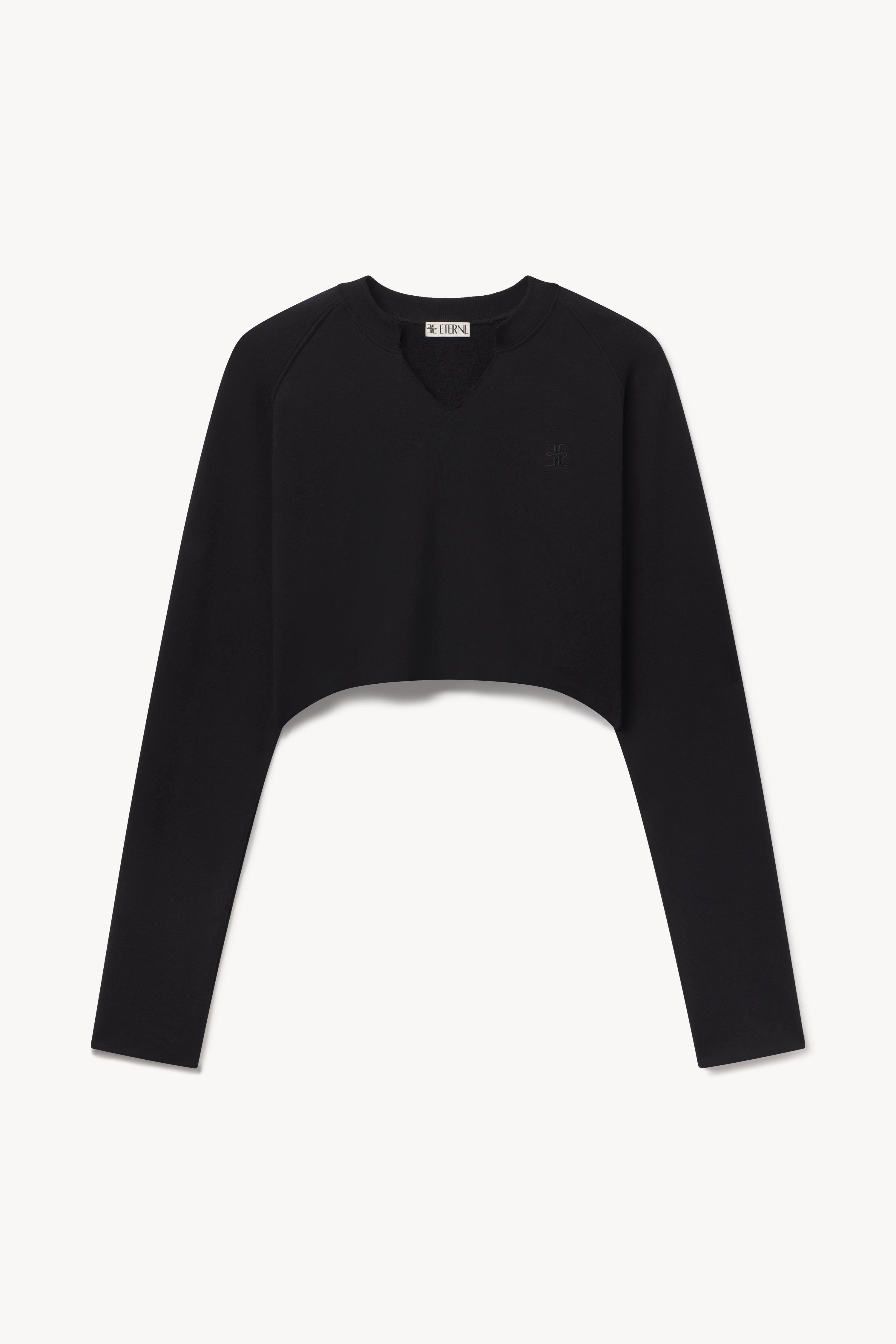 Long Sleeve Raglan Sweatshirt Black