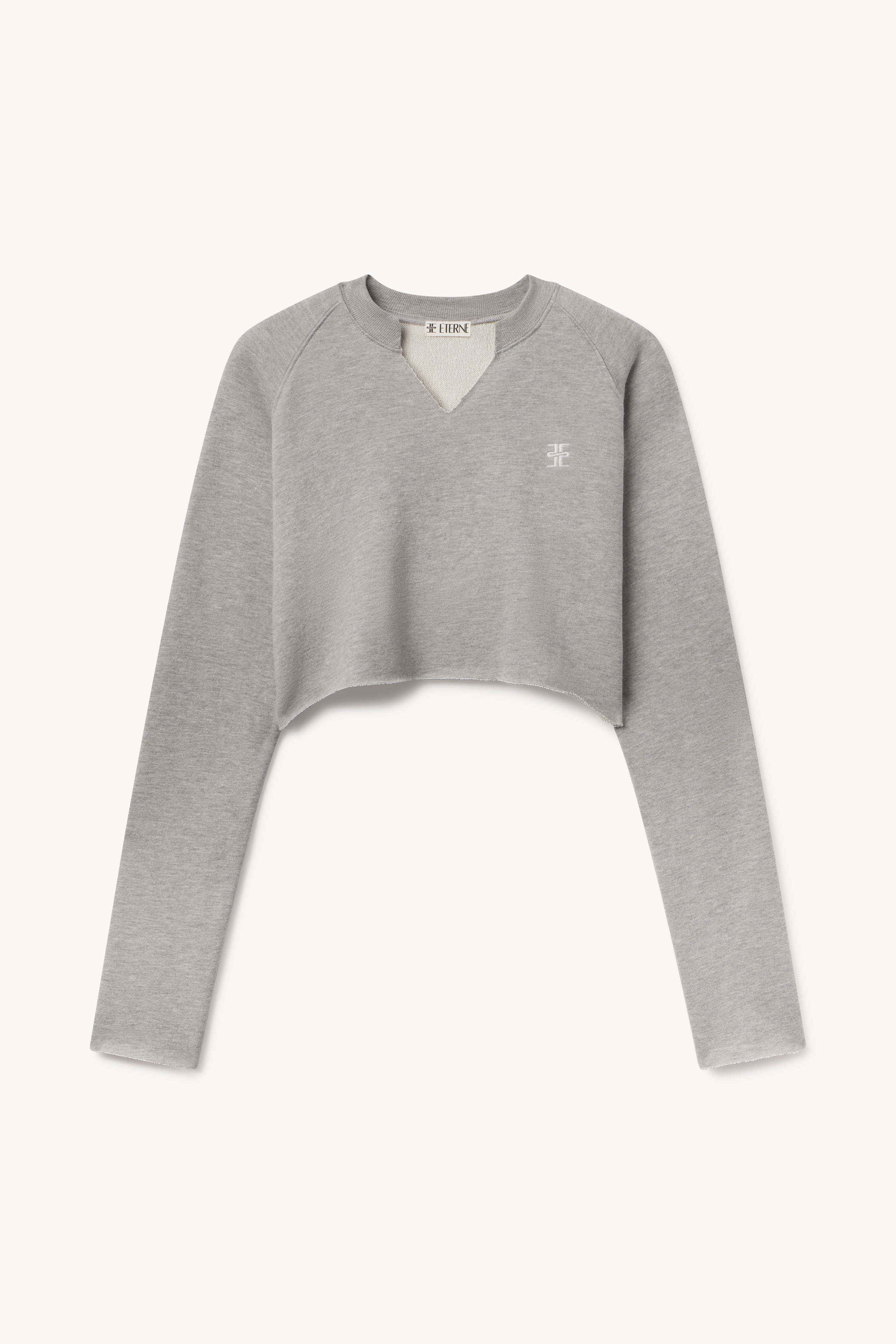 Long Sleeve Raglan Sweatshirt Heather Grey