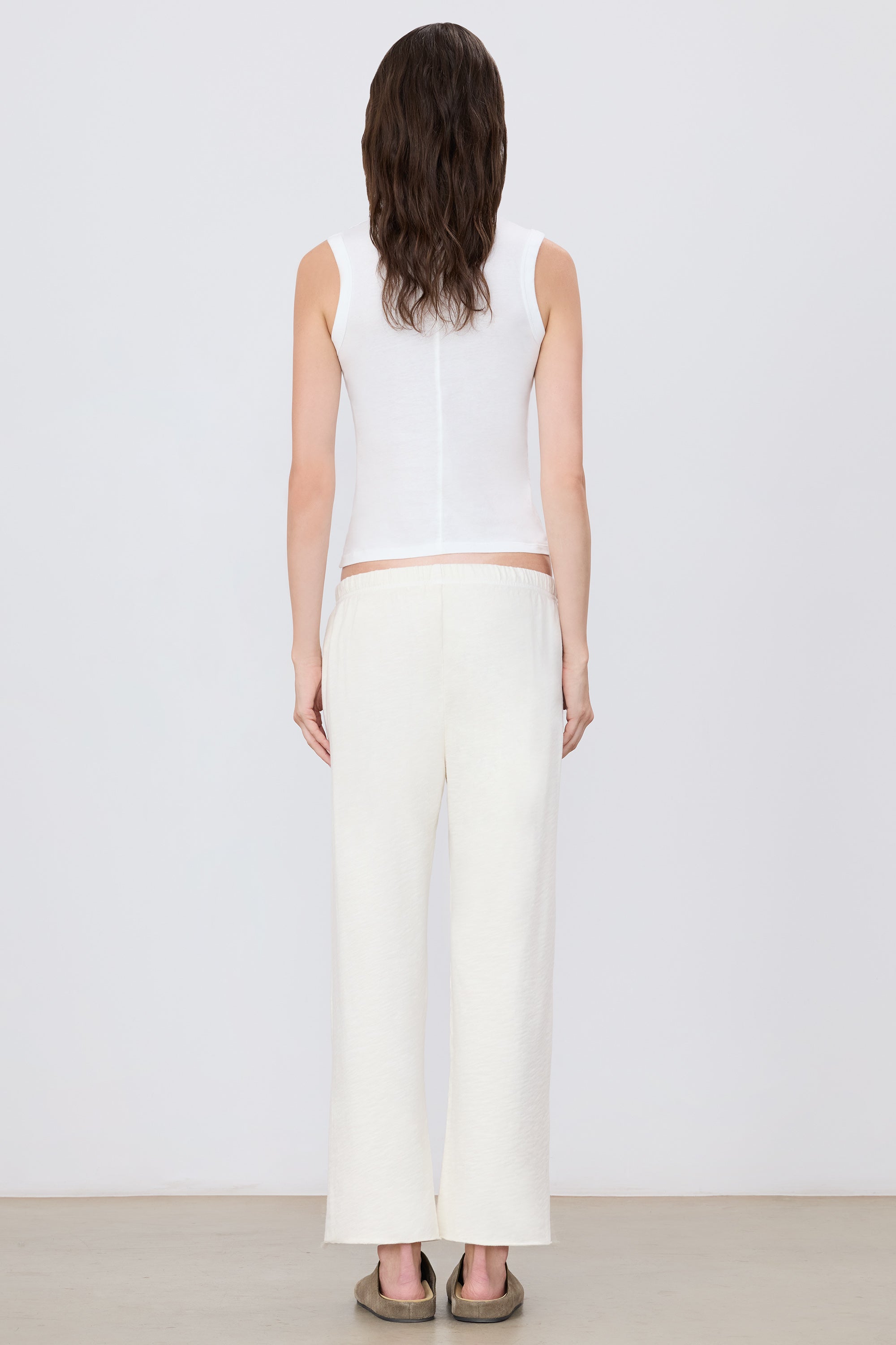 CROPPED WIDE LEG SWEATPANT