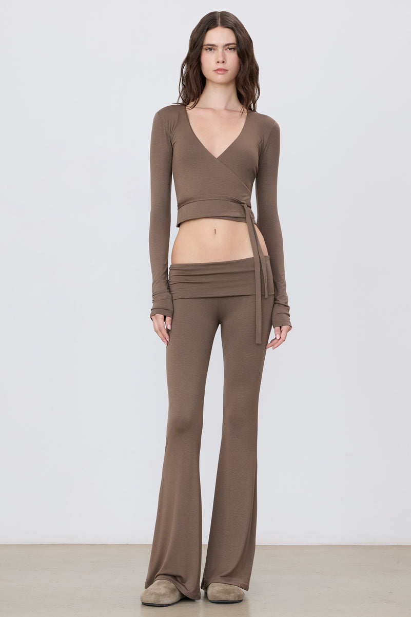 FOLDOVER FLARE PANT