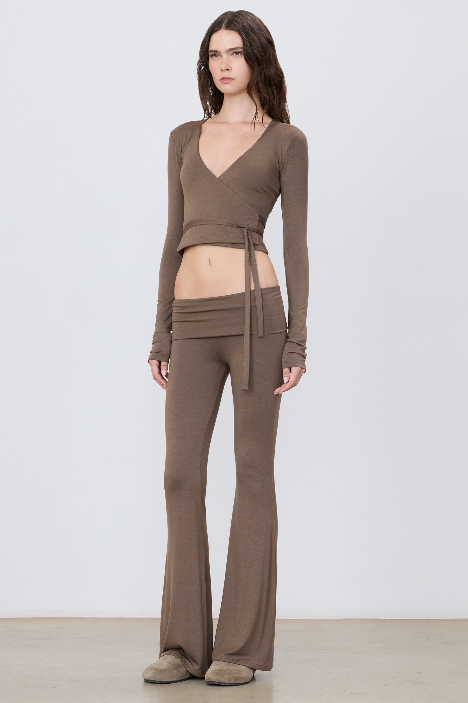 FOLDOVER FLARE PANT