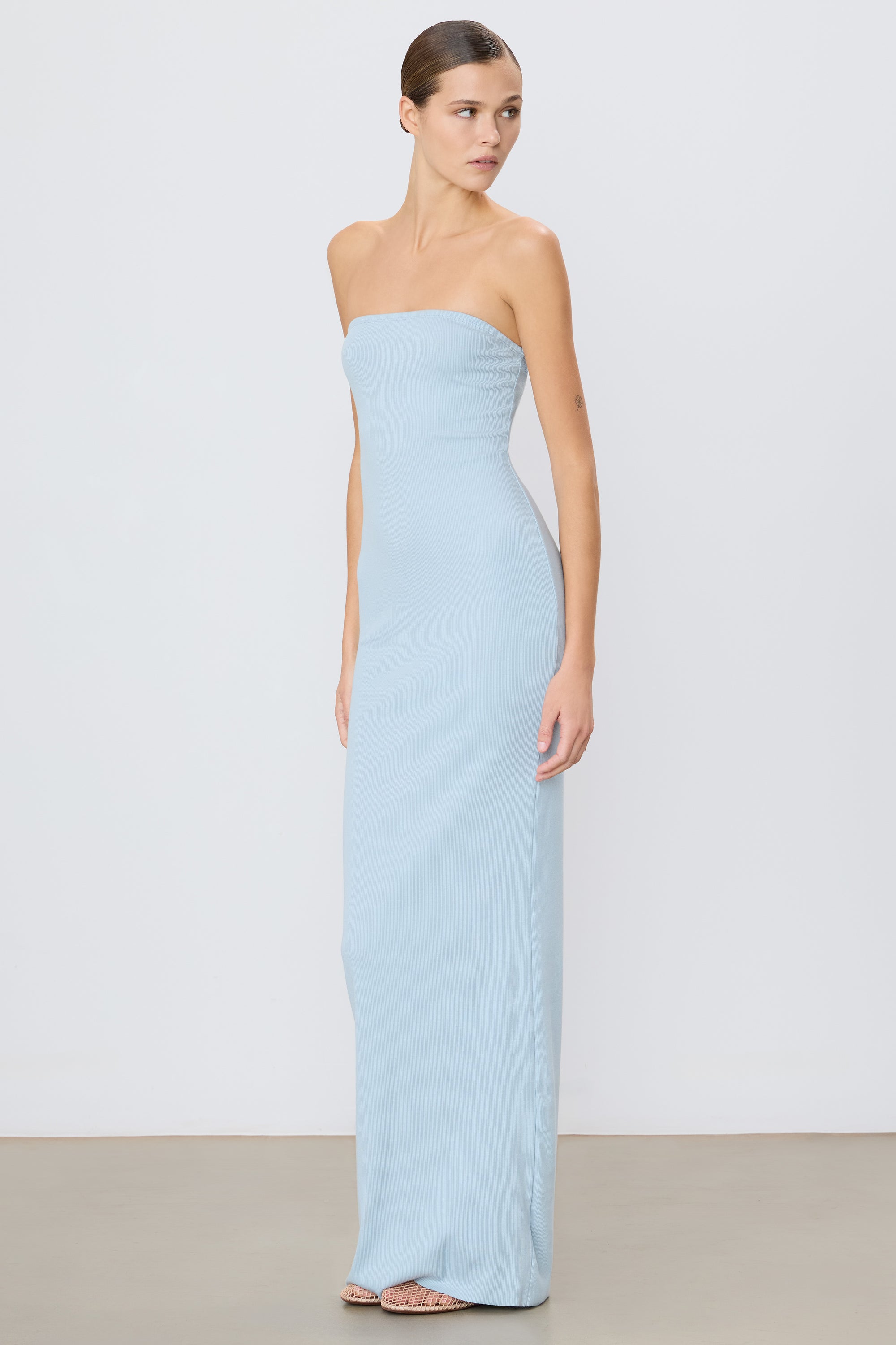 addison metallic tube maxi dress Strapless Straight, Addison Tube Maxi Dress in Rust, Size XL, For Vacation