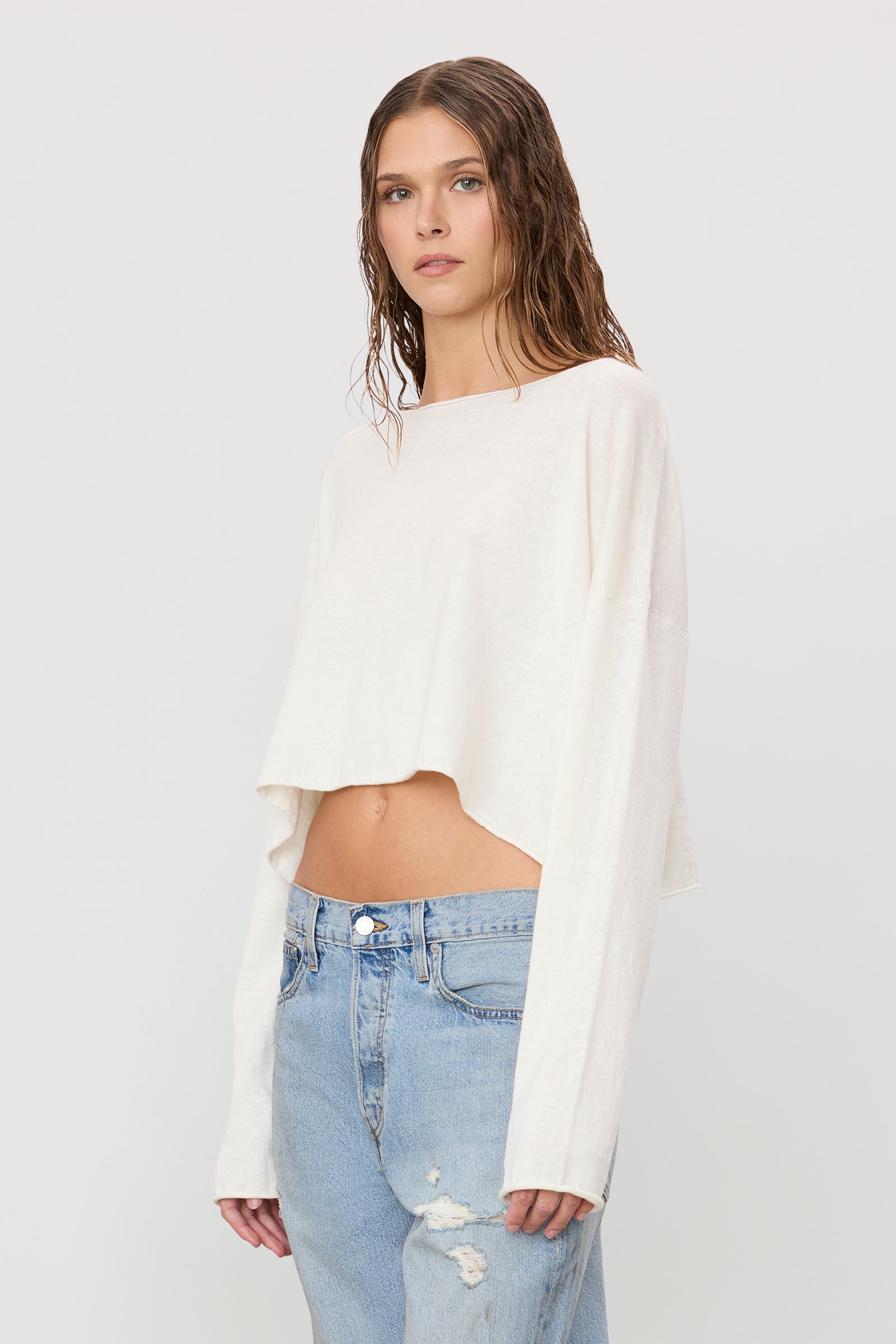 CROPPED BOATNECK TOP - ÉTERNE