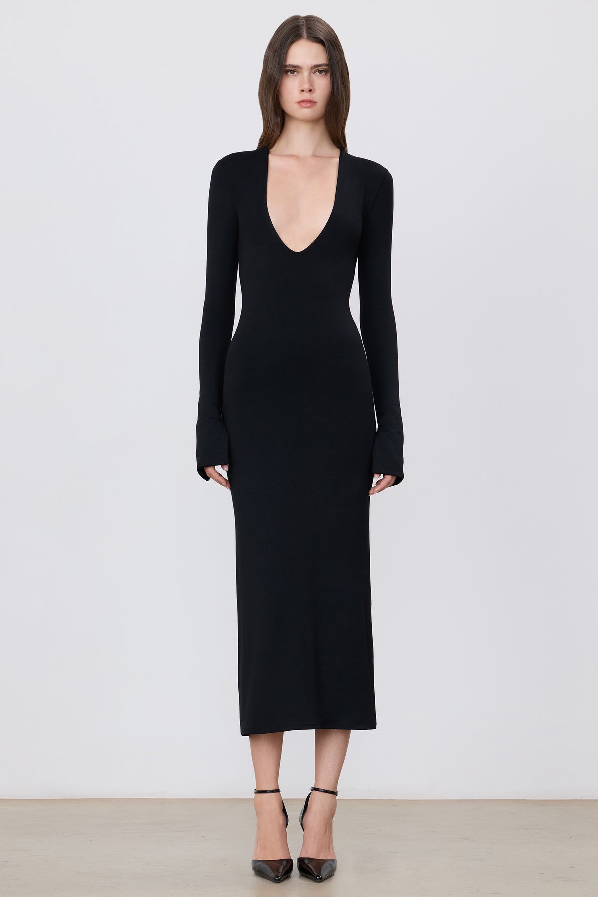 DEEP-V MIDI DRESS - ÉTERNE