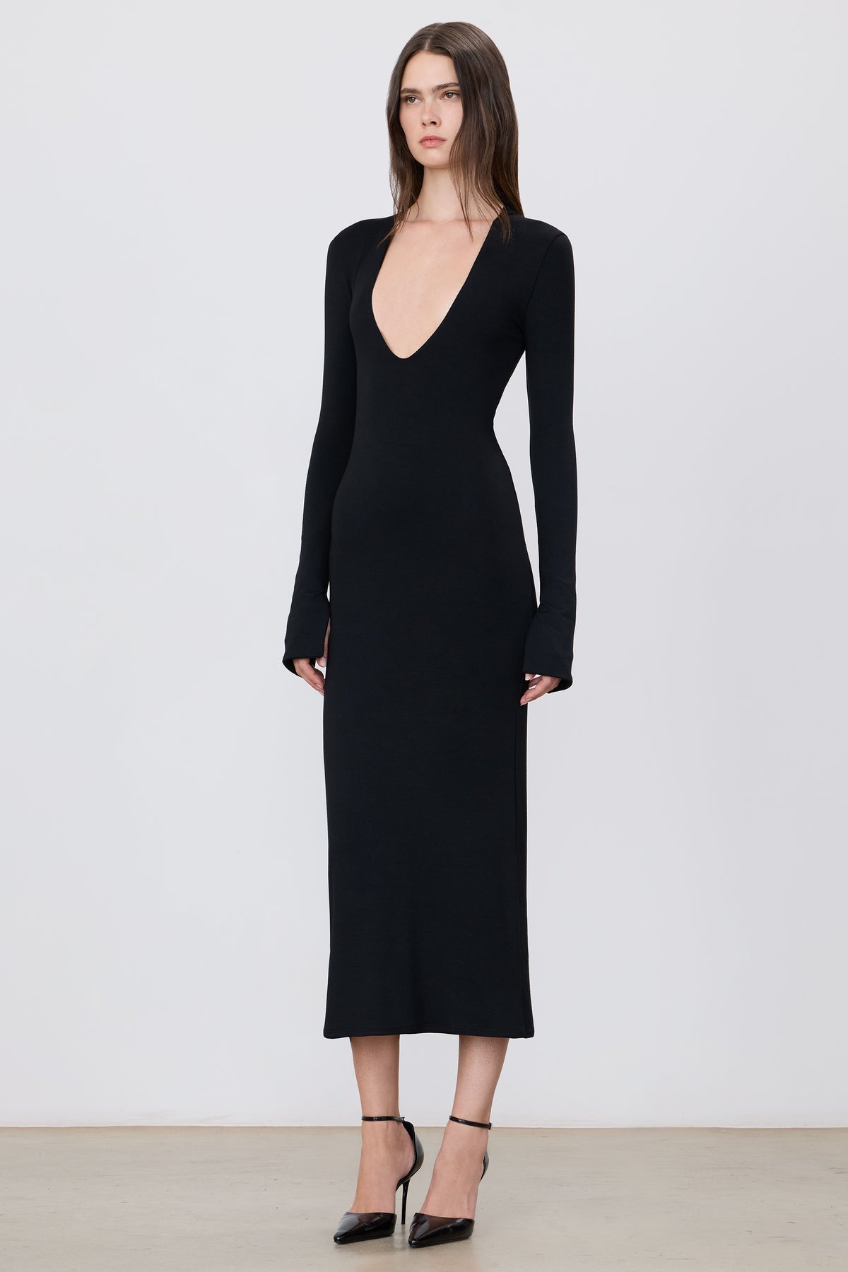 DEEP-V MIDI DRESS - ÉTERNE