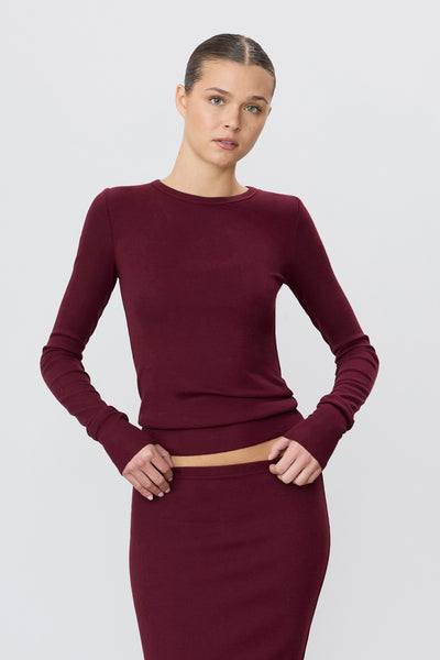 ÉTERNE LONG SLEEVE FITTED TOP