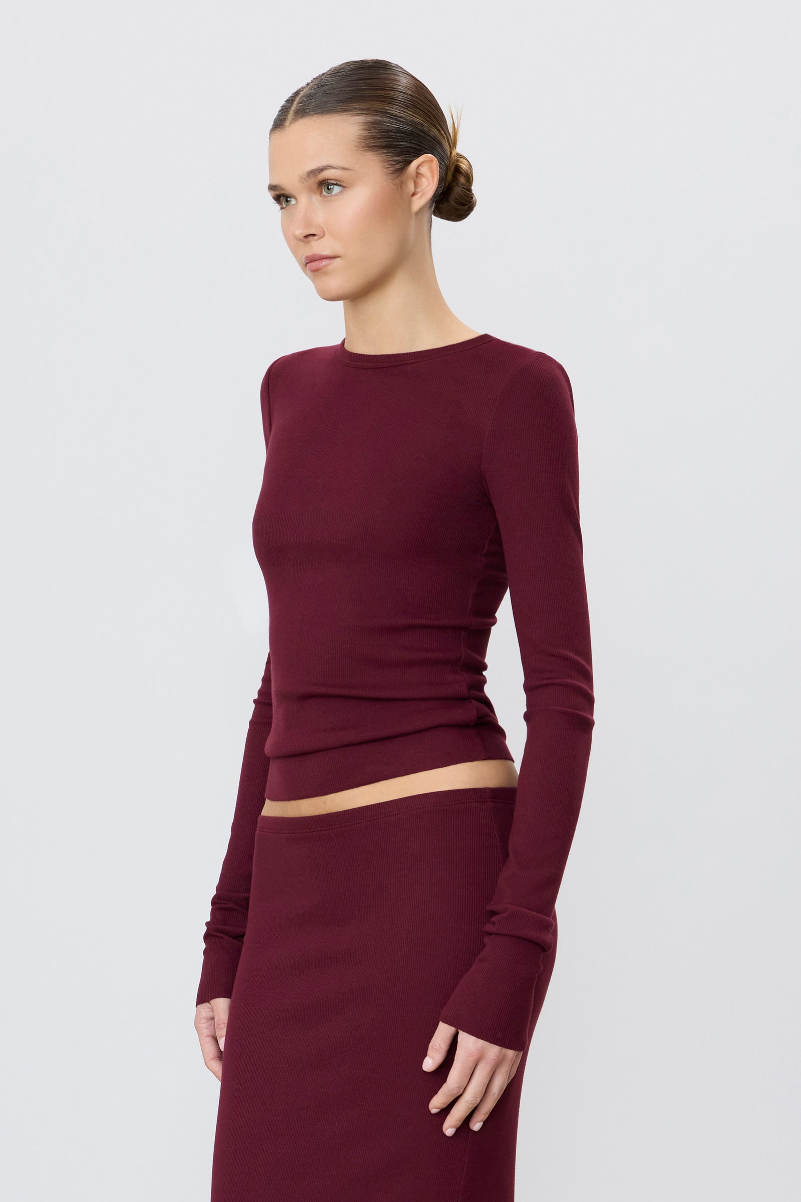 ÉTERNE LONG SLEEVE FITTED TOP